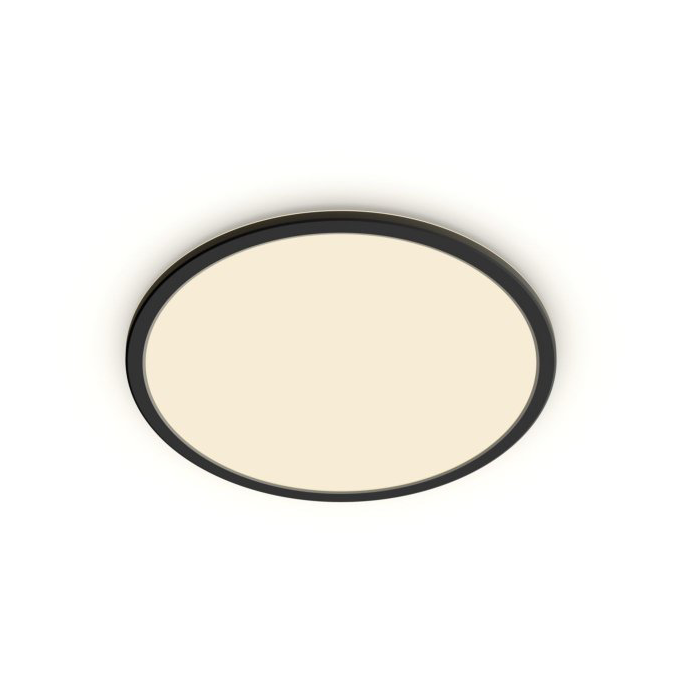 Philips Philips Superslim Badezimmerdeckenleuchte Ø30 cm Schwarz