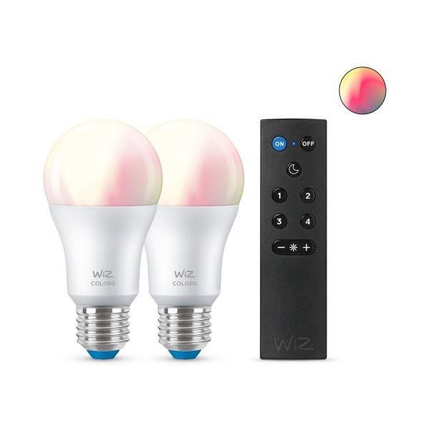 Philips WiZ Philips WiZ Leuchtmittel E27 60W 2er Pack Mehrfach