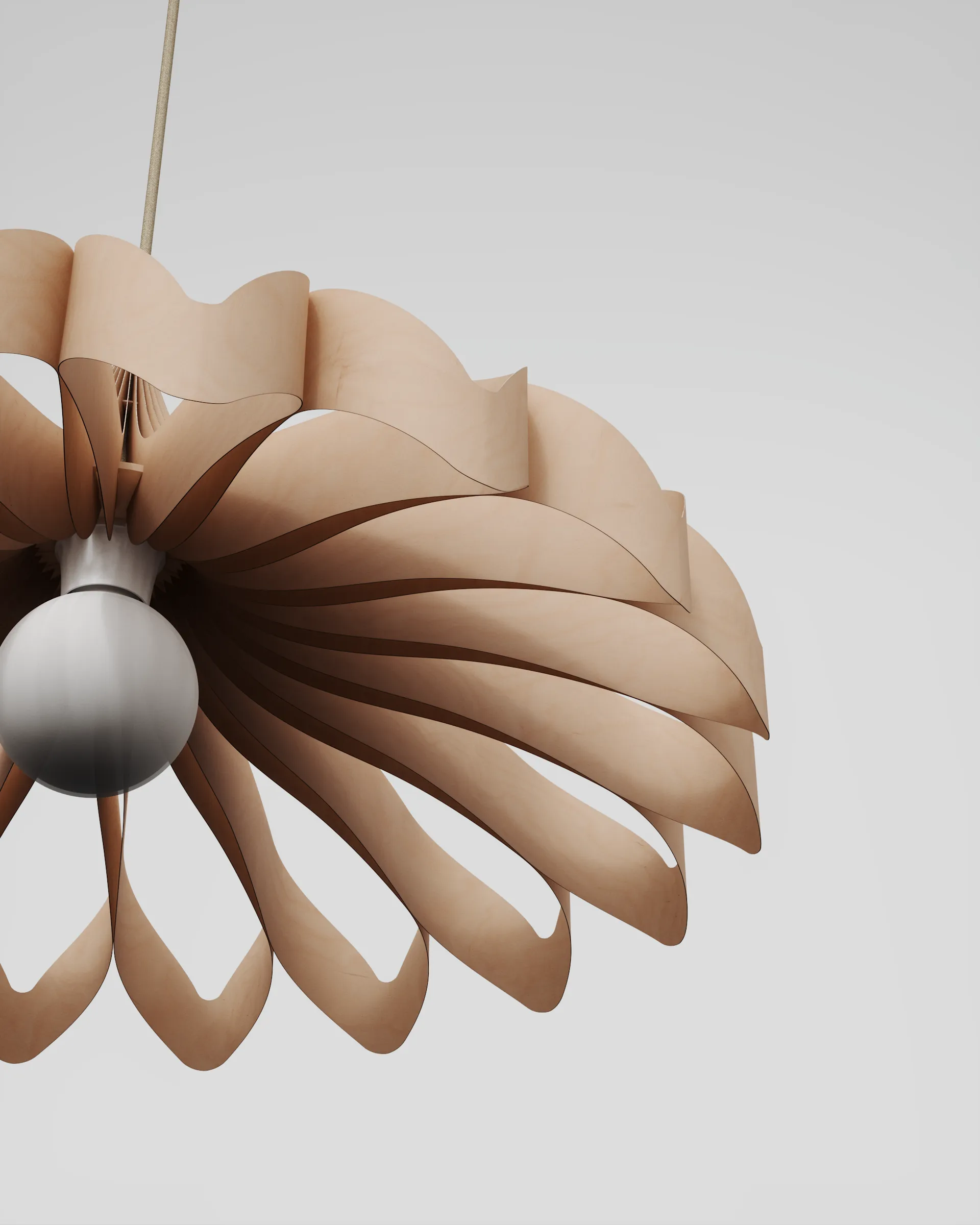 Daisy pendant, Birch large Pilke