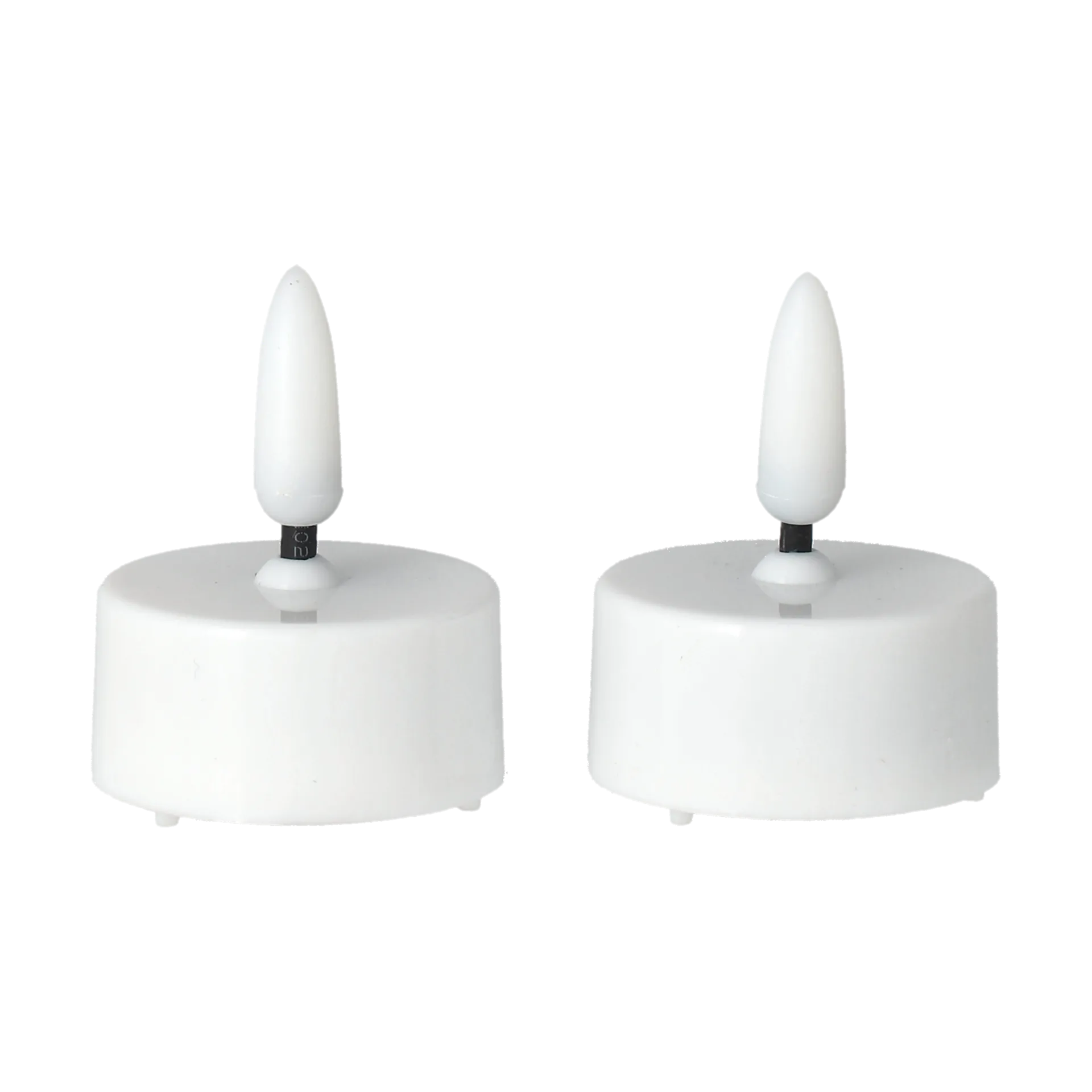 Bright LED tealight Ø3.8 cm 2-pack, White Scandi Essentials