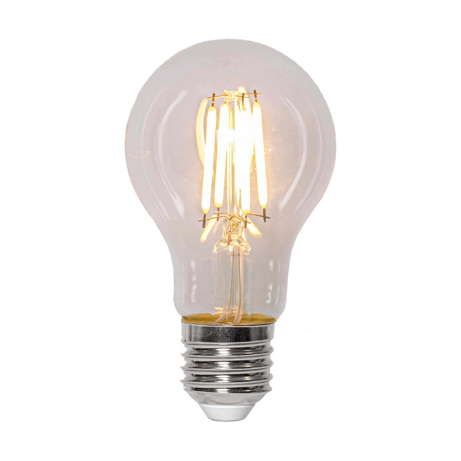 Lit dimmable light bulb E27 470lm, Clear, 2100K Scandi Essentials