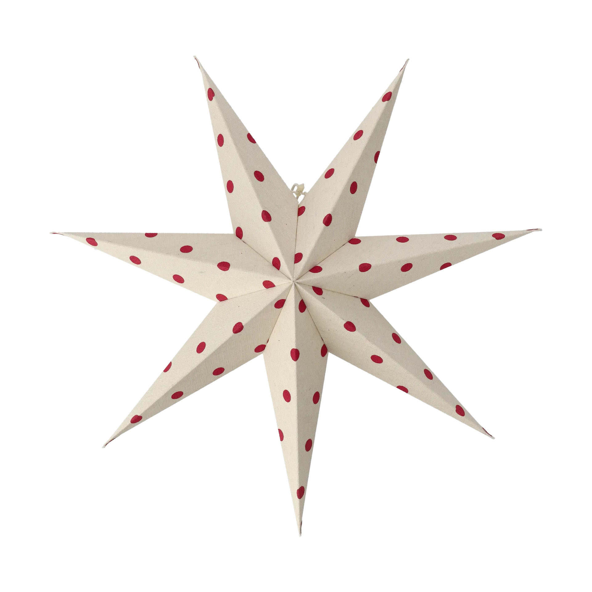 Bare advent star white-red dots, 60 cm Scandi Living