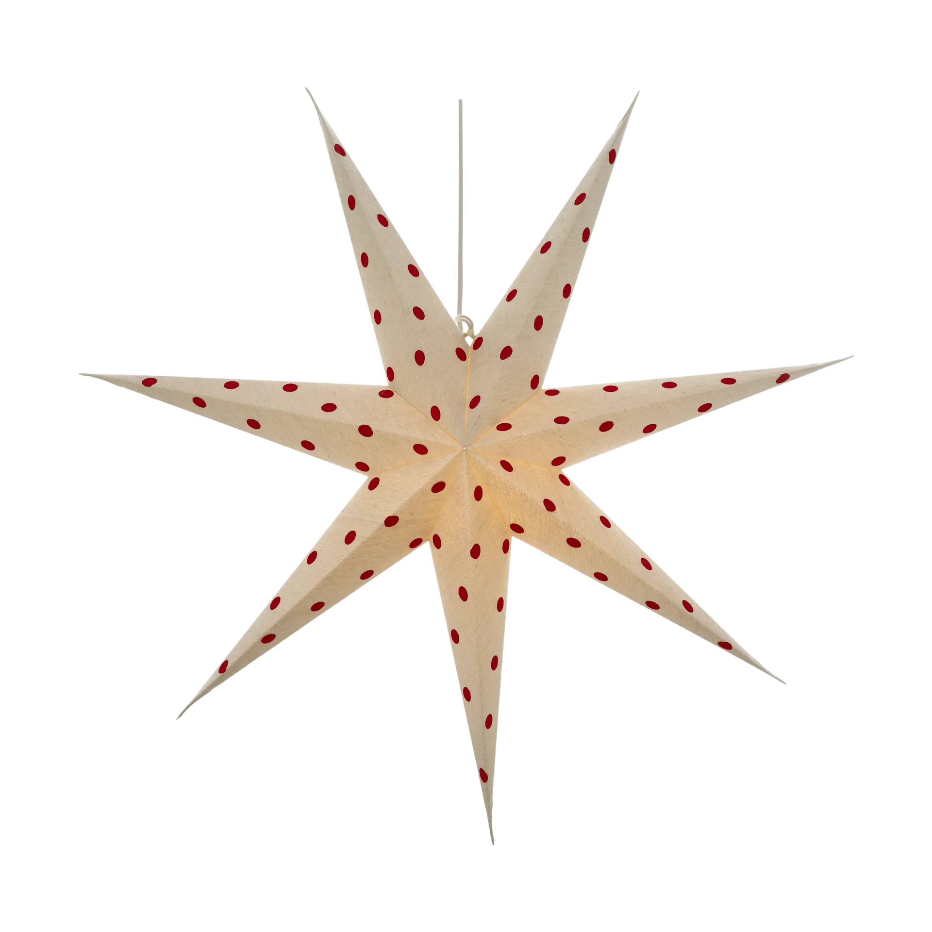 Bare advent star white-red dots, 80 cm Scandi Living