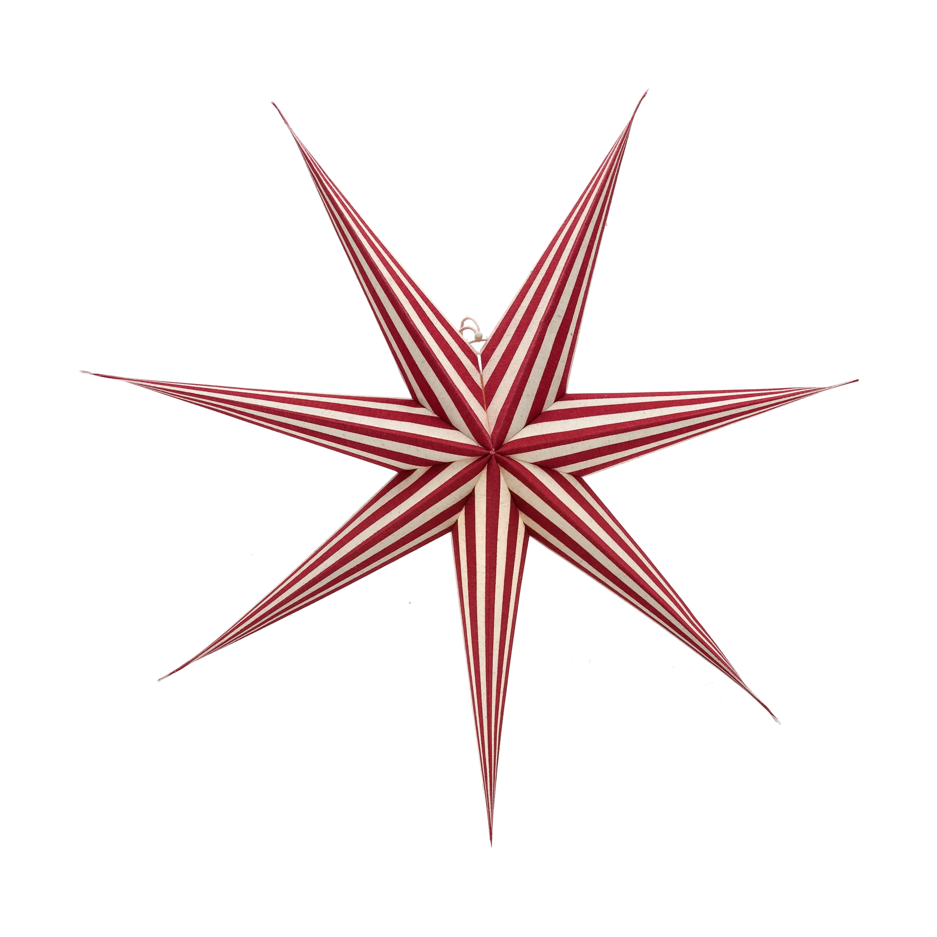 Bare advent star white-red stripes, 80 cm Scandi Living