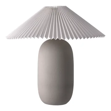 Scandi Living Boulder bordslampa 48 cm grey-pleated white Lampfot