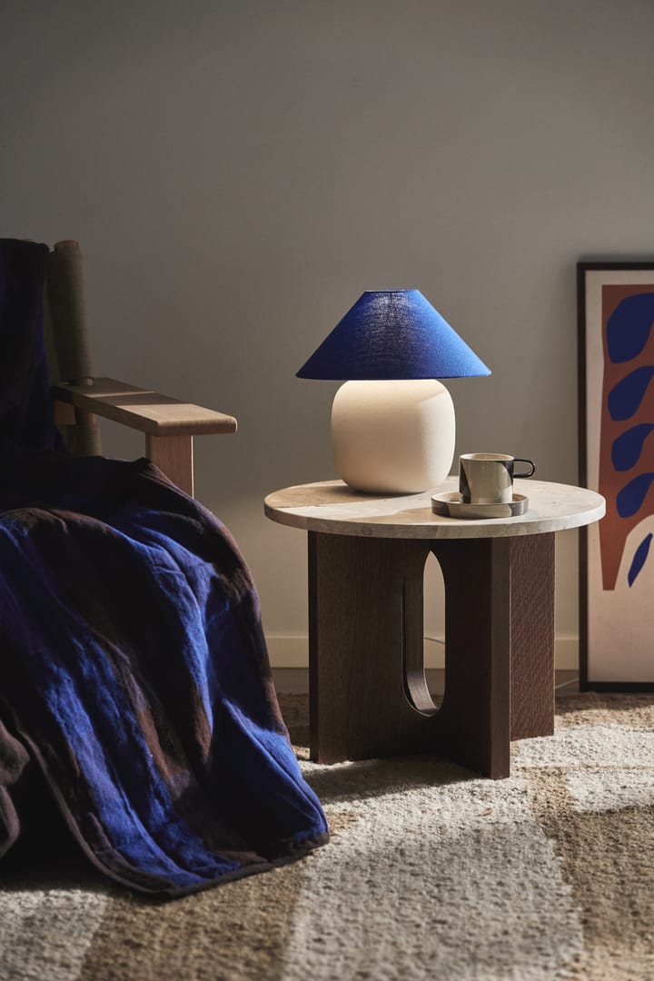 Boulder table lamp 29 cm beige-cobolt Scandi Living
