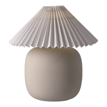 Boulder table lamp 29 cm beige-pleated white - undefined - Scandi Living