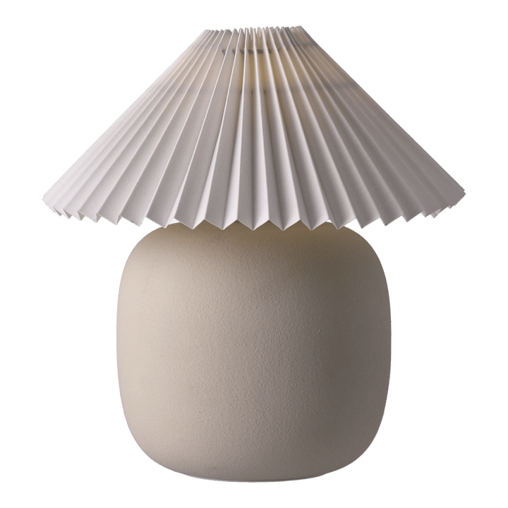 Boulder table lamp 29 cm beige-pleated white Scandi Living