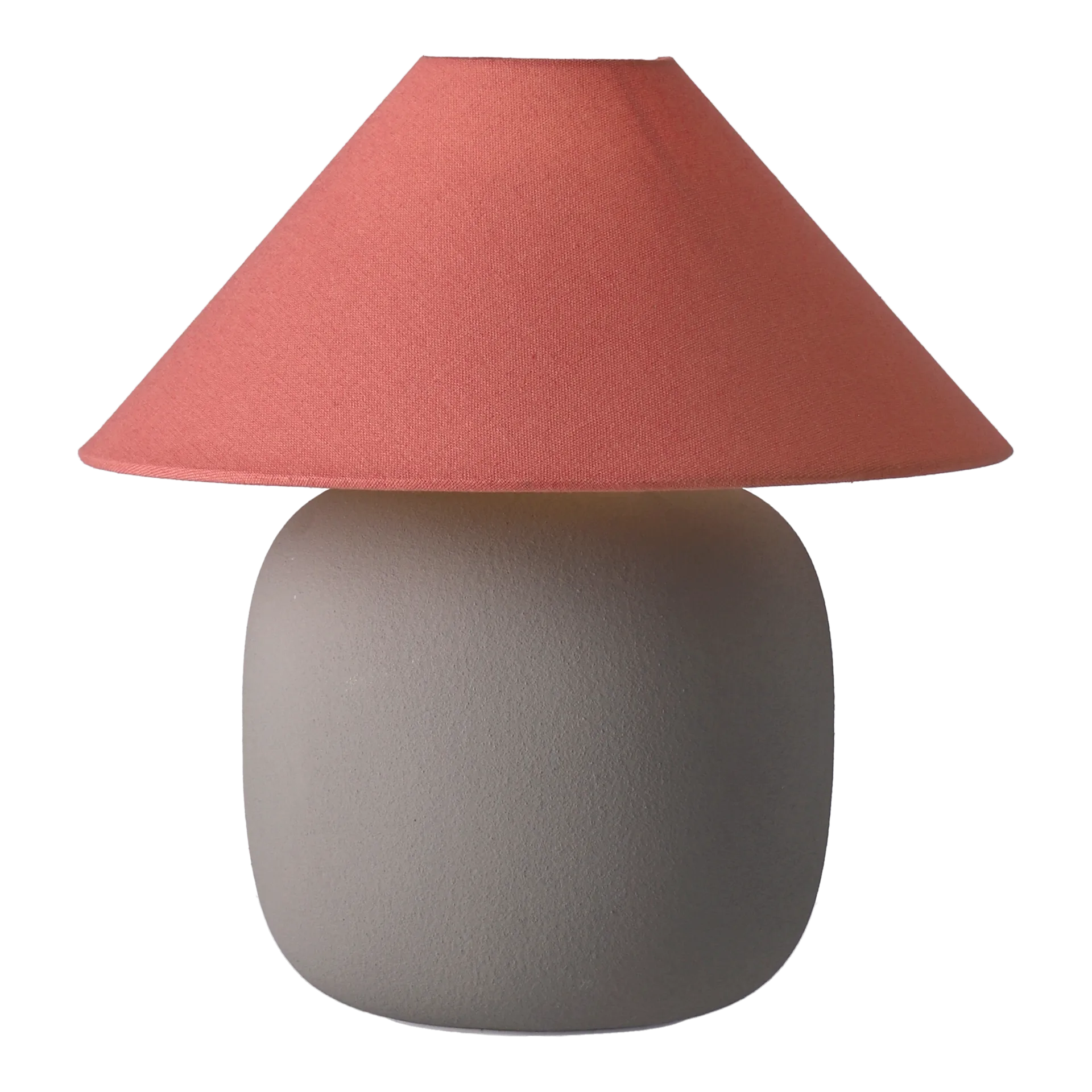 Boulder table lamp 29 cm grey-peach Scandi Living