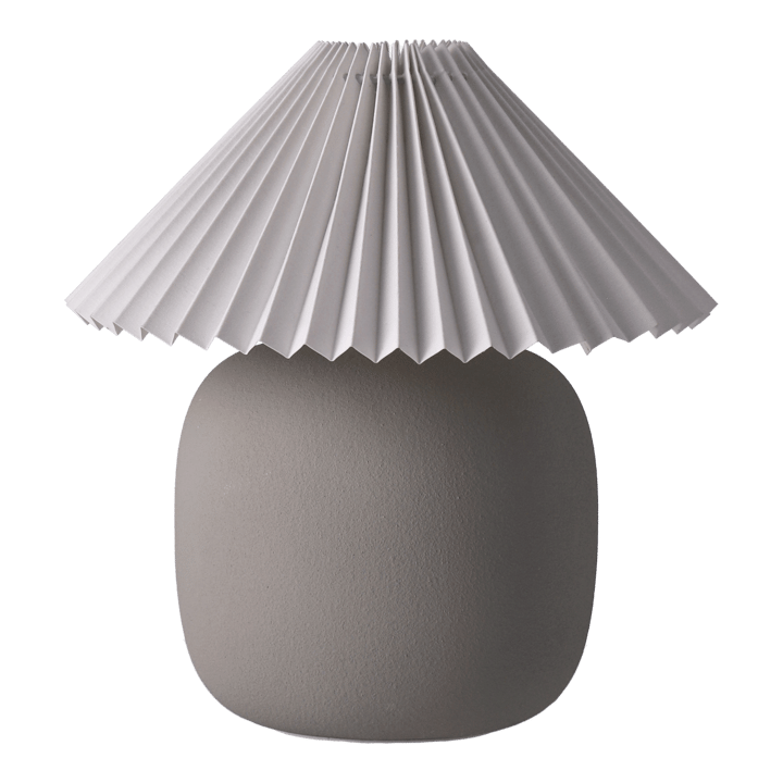 Boulder table lamp 29 cm grey-pleated white Scandi Living