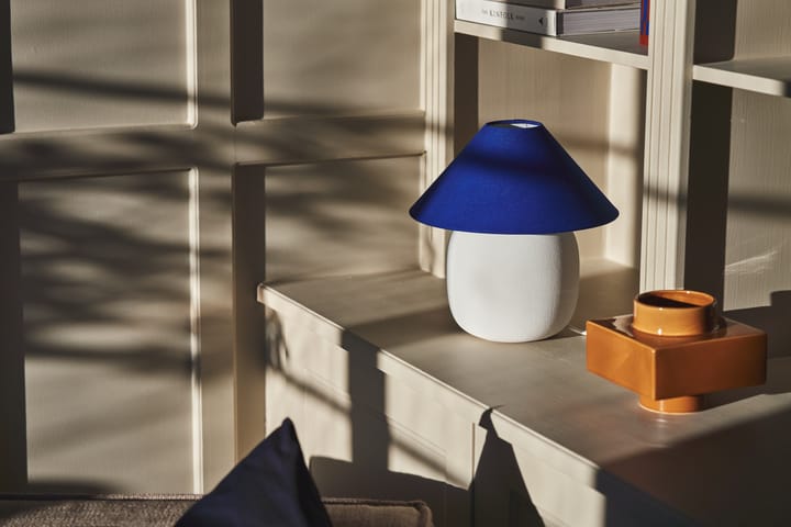 Boulder table lamp 29 cm white-cobolt Scandi Living