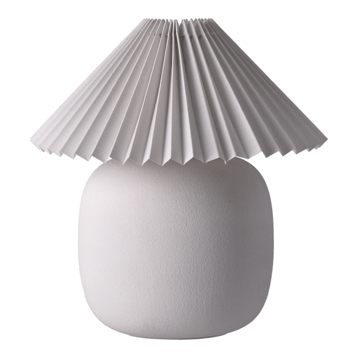 Boulder table lamp 29 cm white-pleated white Scandi Living