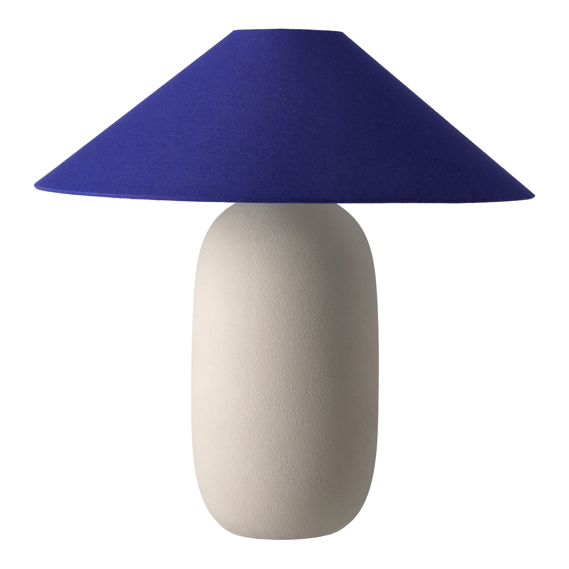 Boulder table lamp 48 cm beige-cobolt Scandi Living