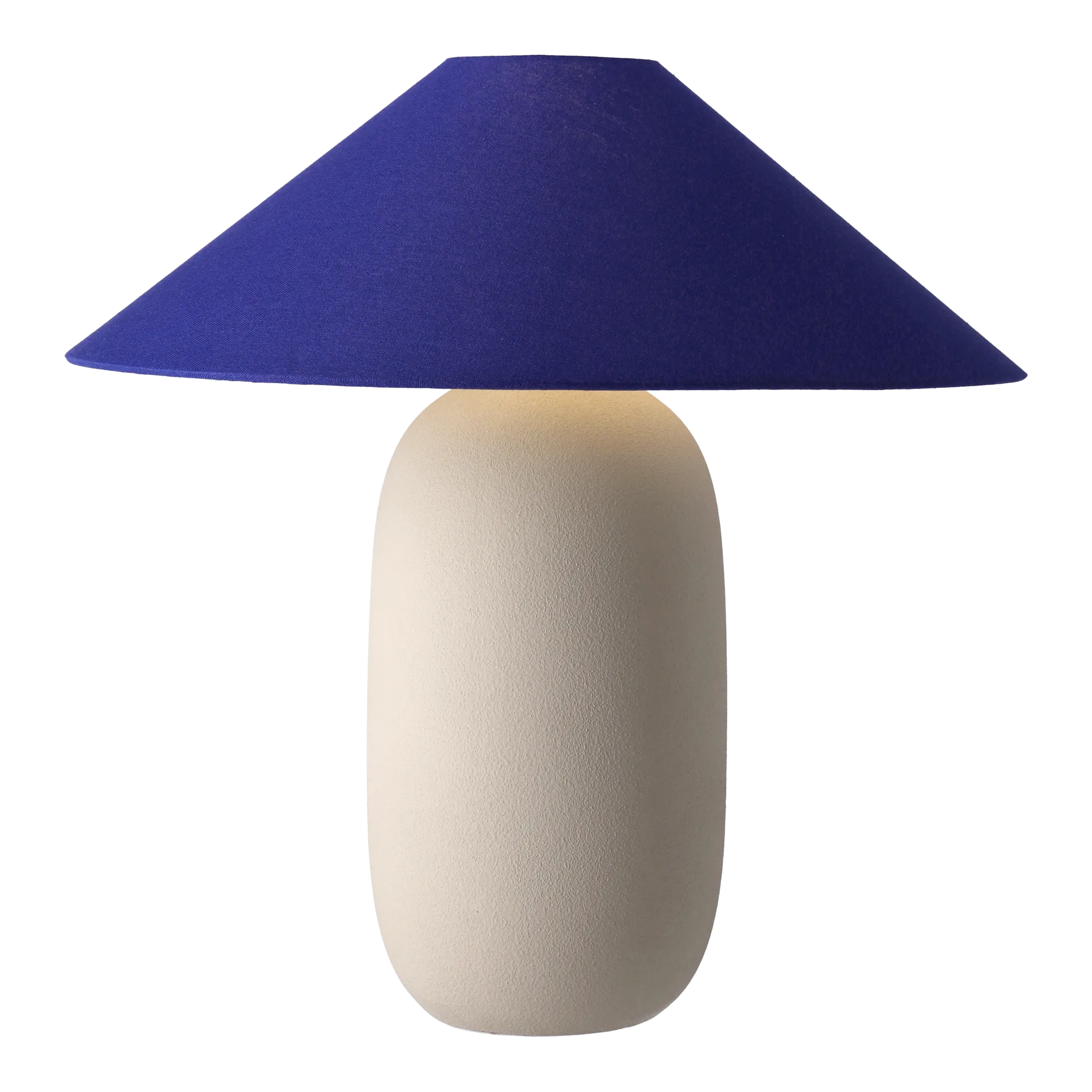Boulder table lamp 48 cm beige-cobolt Scandi Living