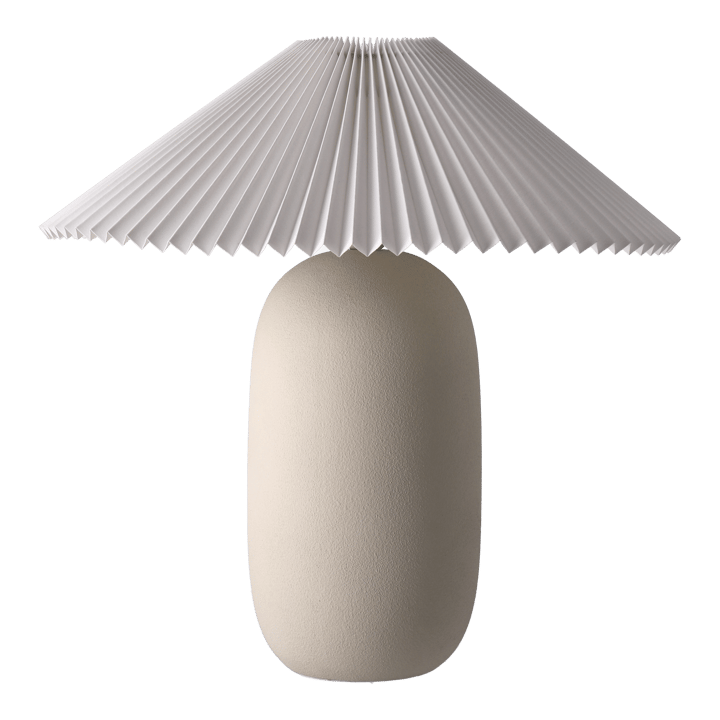 Boulder table lamp 48 cm beige-pleated white Scandi Living