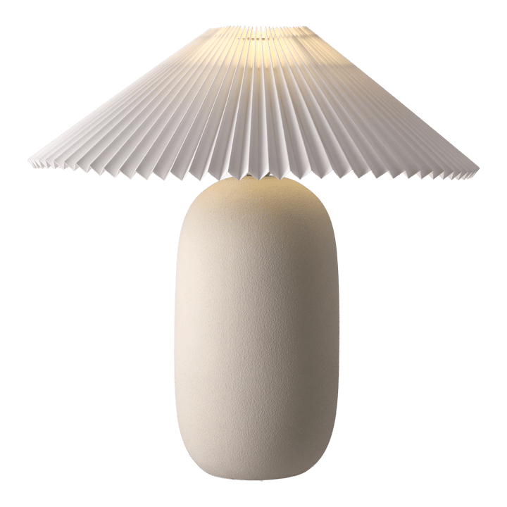 Boulder table lamp 48 cm beige-pleated white Scandi Living