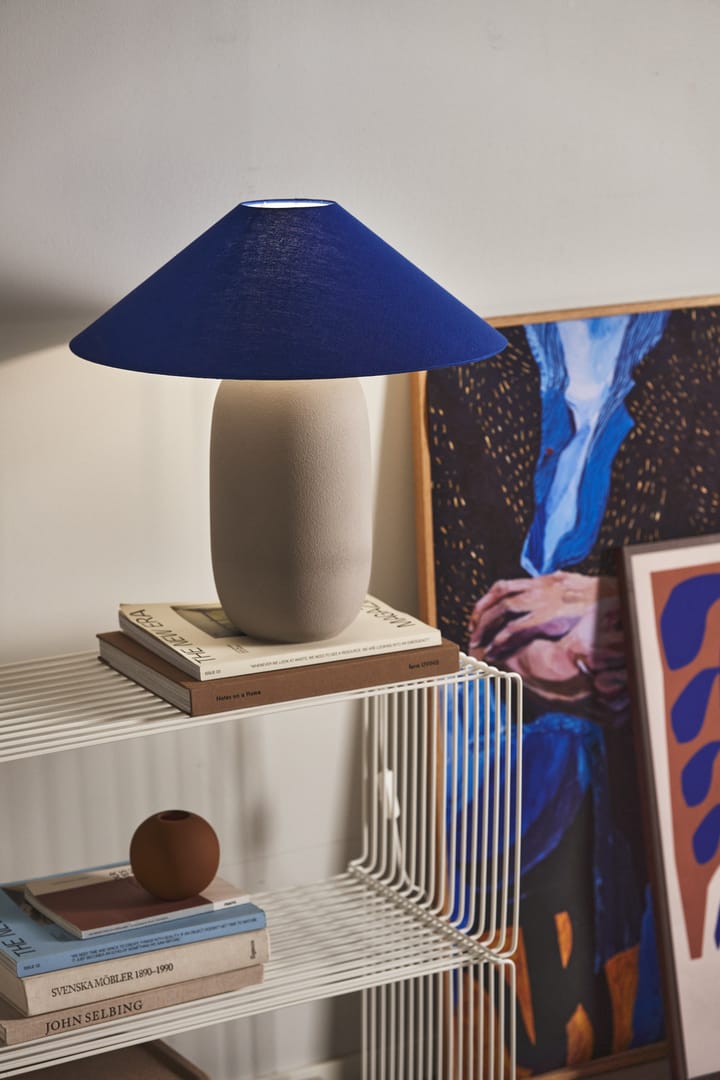 Boulder table lamp 48 cm grey-cobolt Scandi Living