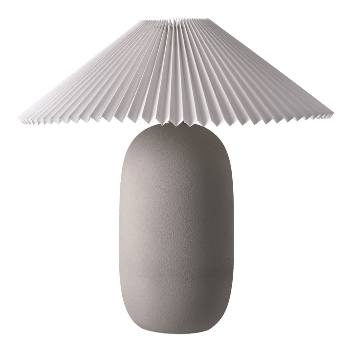Boulder table lamp 48 cm grey-pleated white Scandi Living