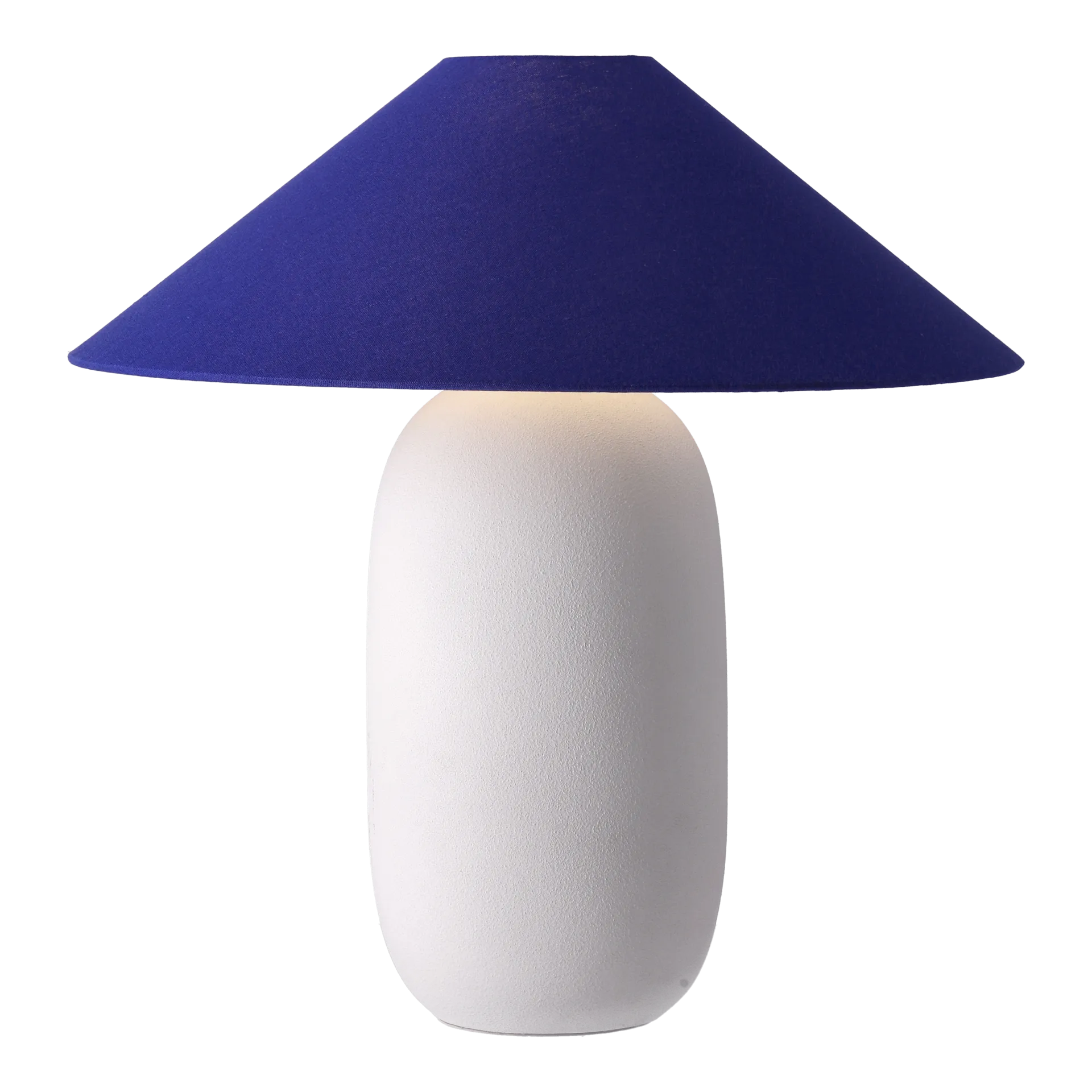 Boulder table lamp 48 cm white-cobolt Scandi Living