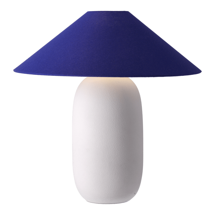 Boulder table lamp 48 cm white-cobolt Scandi Living