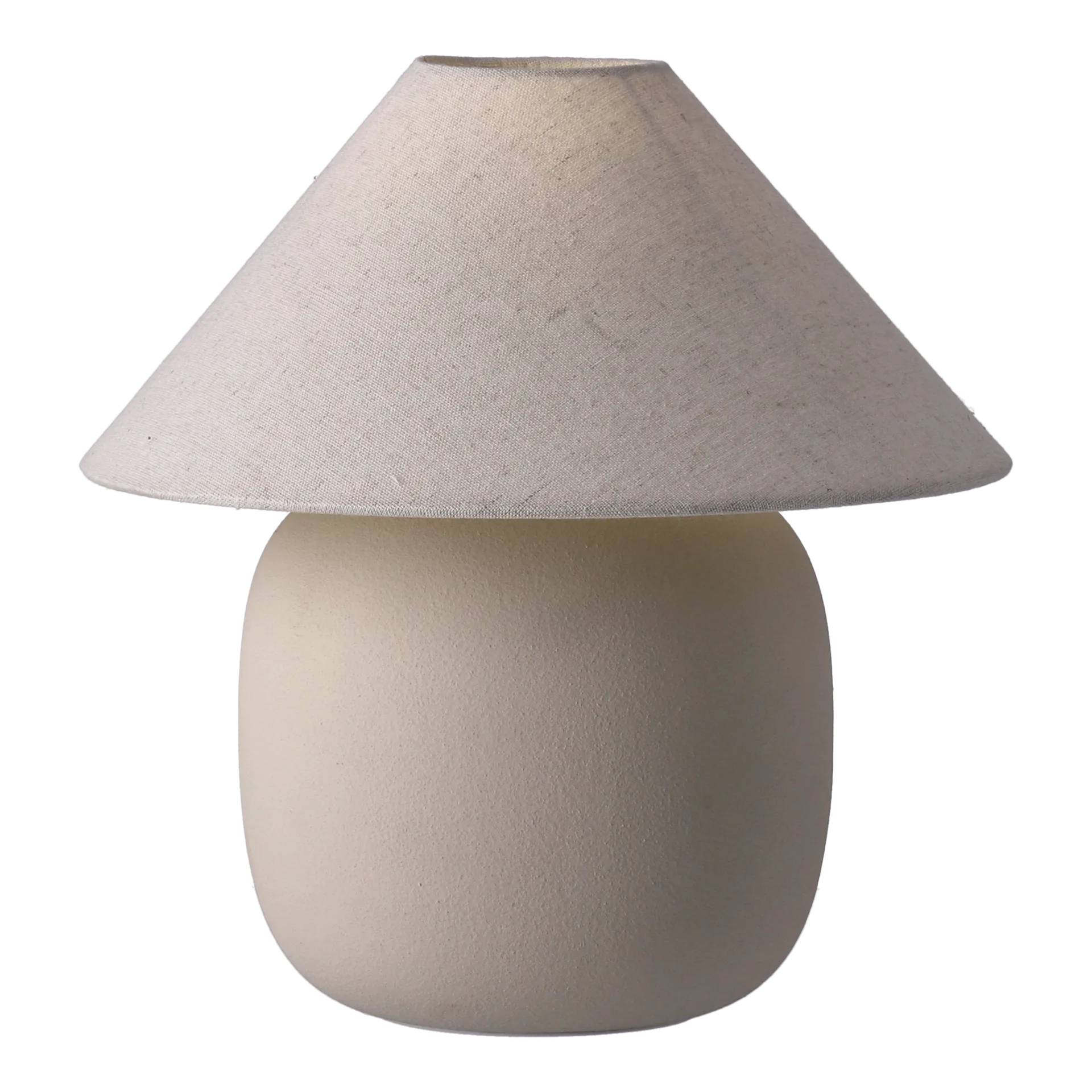 Boulder Tischleuchte 29 cm beige-nature Scandi Living