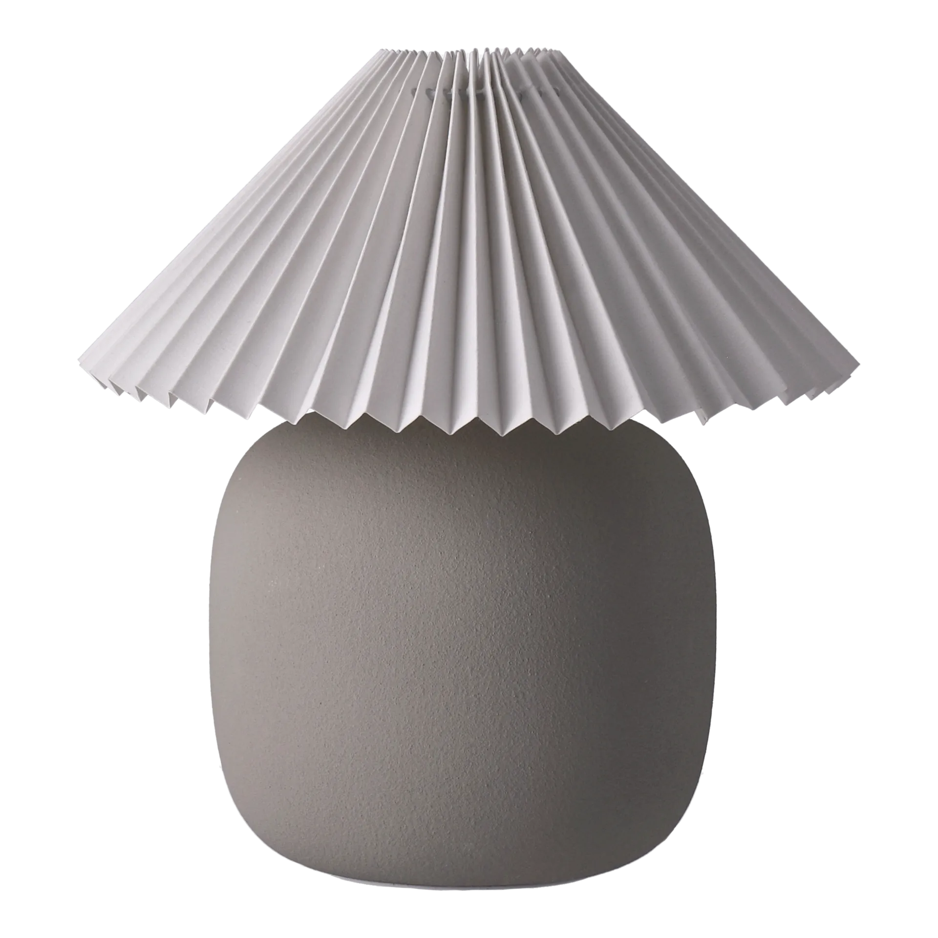 Boulder Tischleuchte 29 cm grey-pleated white Scandi Living