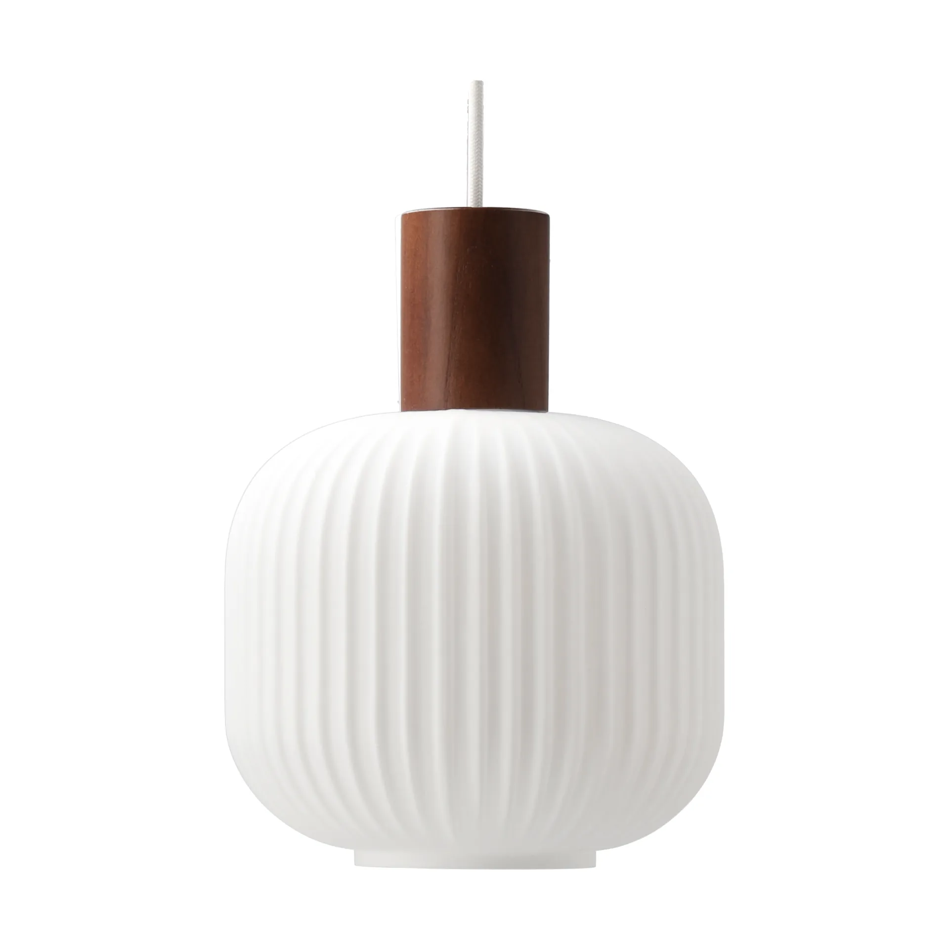 Fair Deckenleuchte Ø20cm, Frostglas-dunkel gebeizte Esche Scandi Living