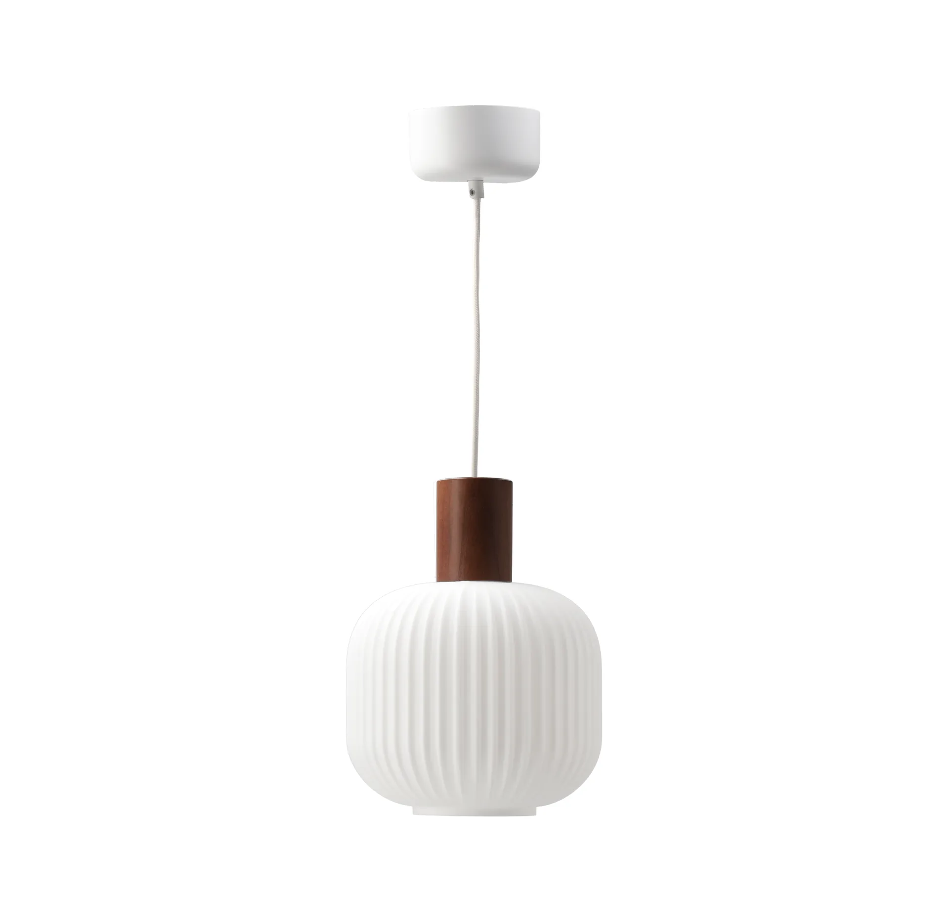 Fair Deckenleuchte Ø20cm, Frostglas-dunkel gebeizte Esche Scandi Living