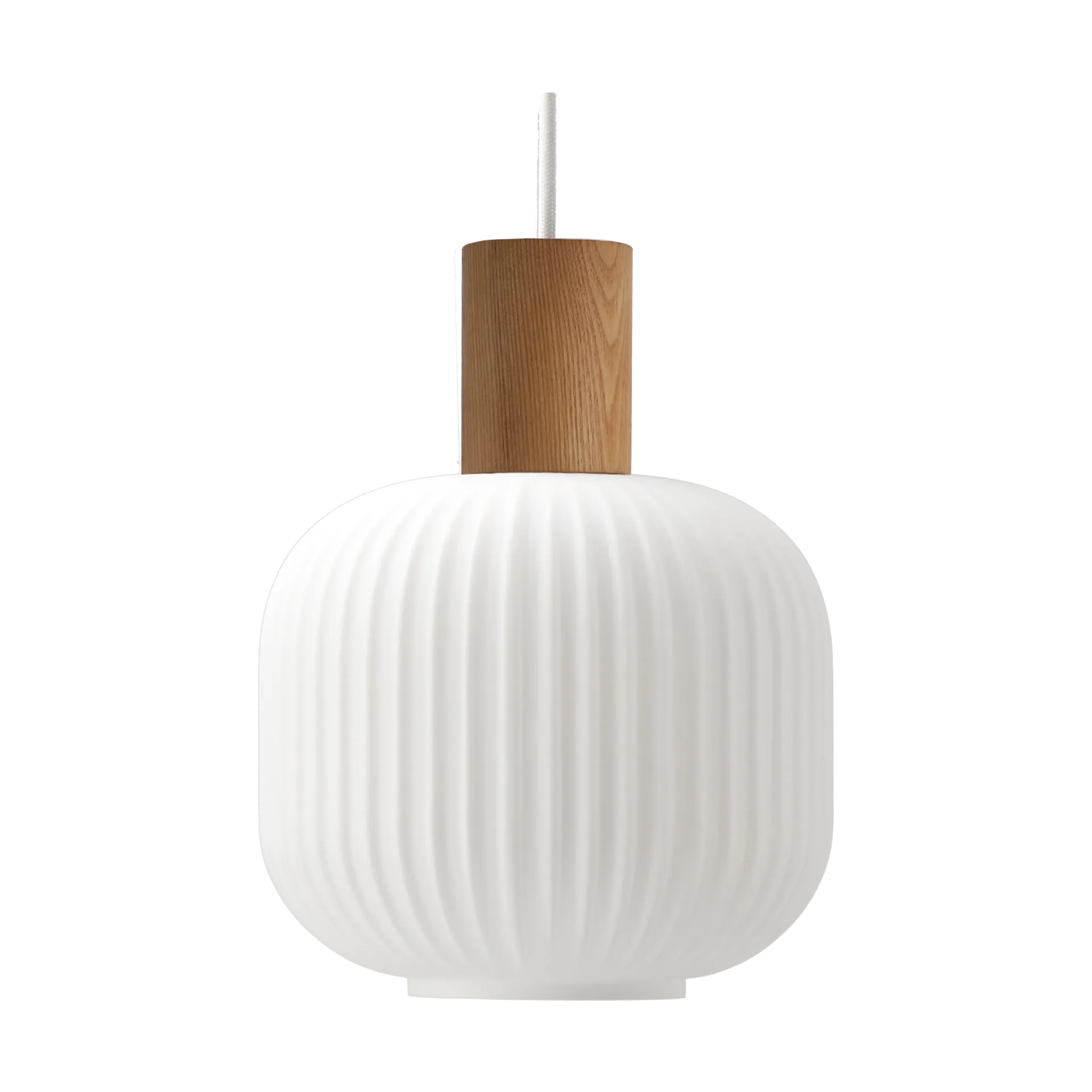 Fair pendant lamp Ø20cm, Frosted glass-ash Scandi Living
