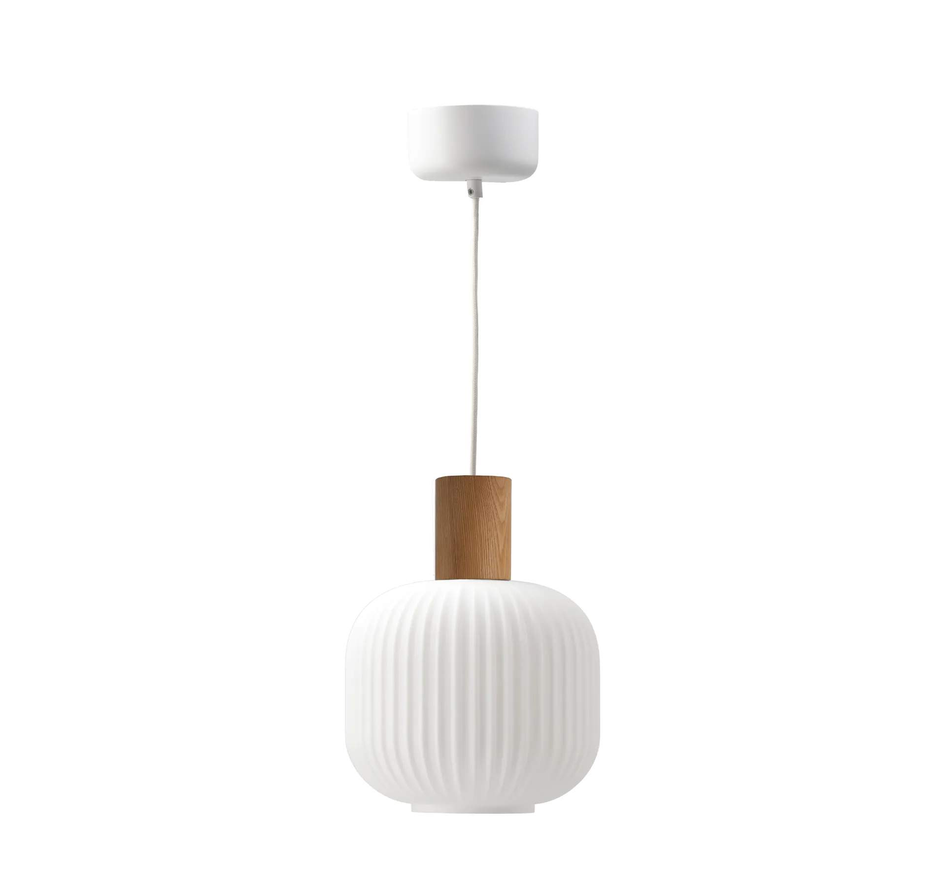 Fair pendant lamp Ø20cm, Frosted glass-ash Scandi Living