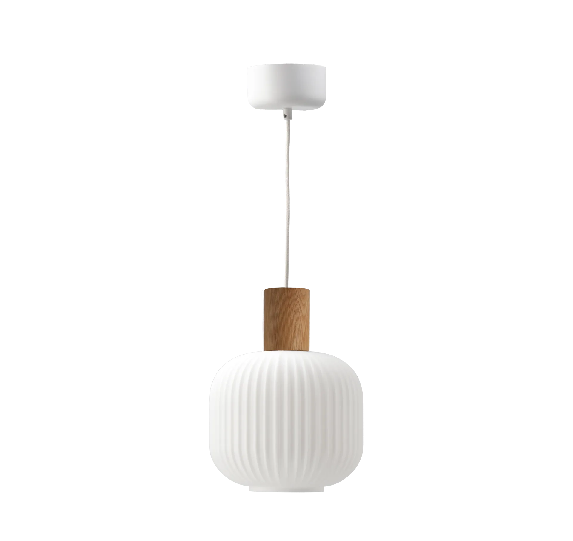 Fair pendant lamp Ø20cm, Frosted glass box Scandi Living
