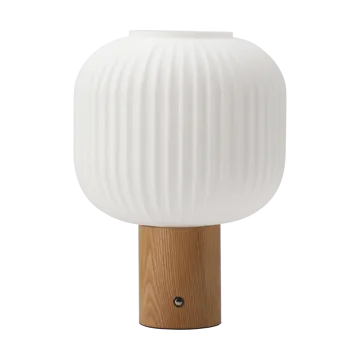 Fair portable table lamp - Frosted glass-ash - Scandi Living
