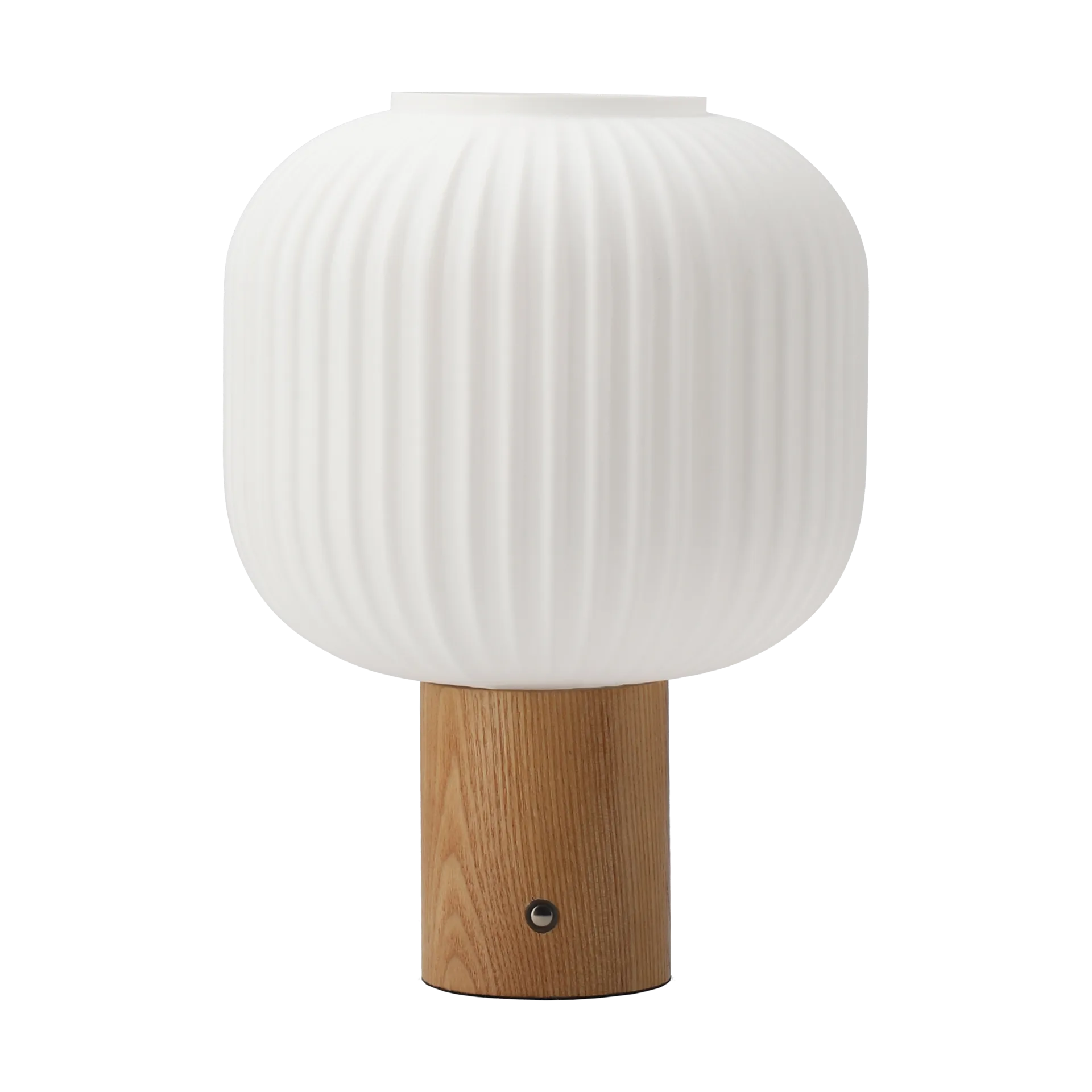 Fair portable table lamp, Frosted glass box Scandi Living