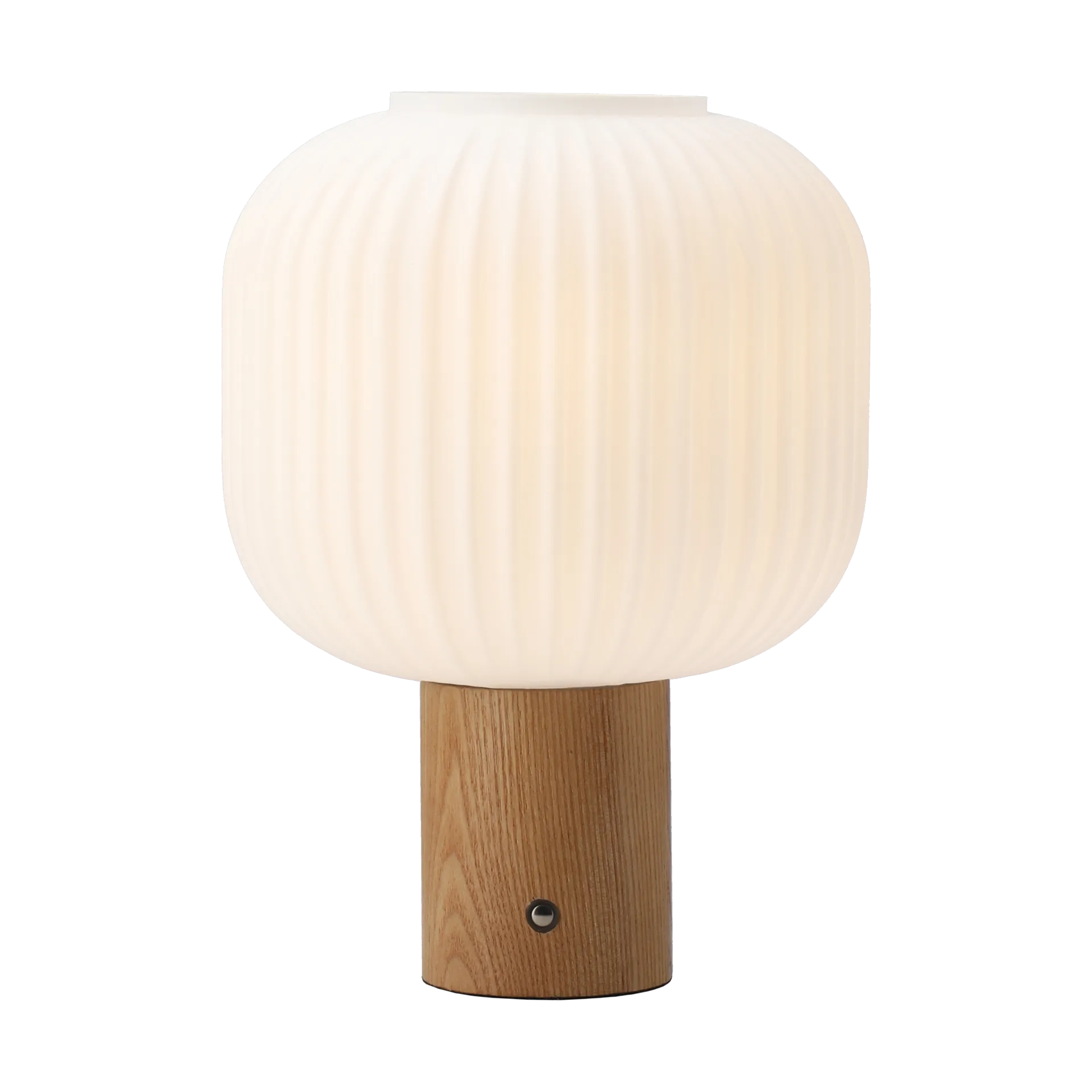 Fair portable table lamp, Frosted glass box Scandi Living