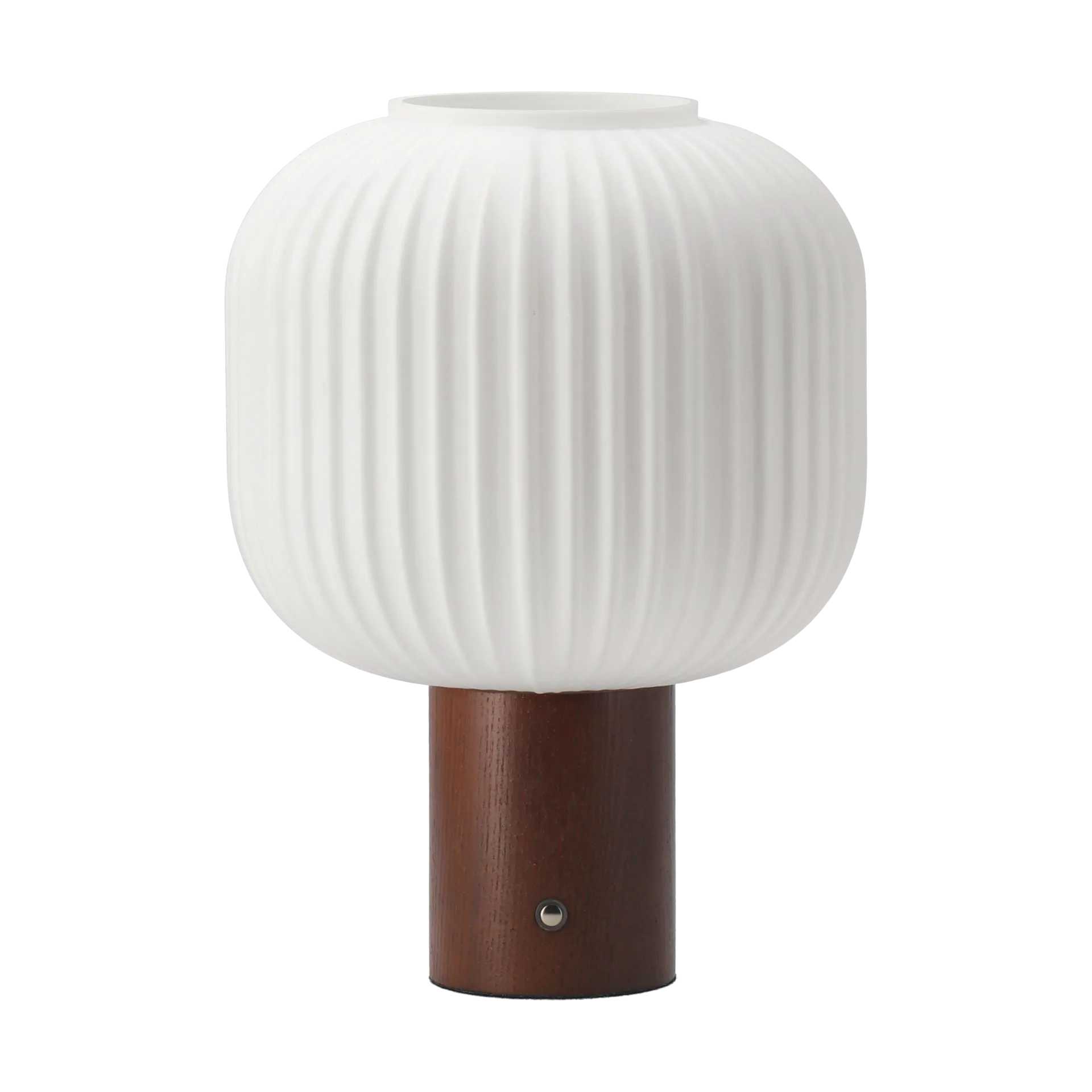 Fair portable table lamp, Frosted glass-dark stained ash Scandi Living