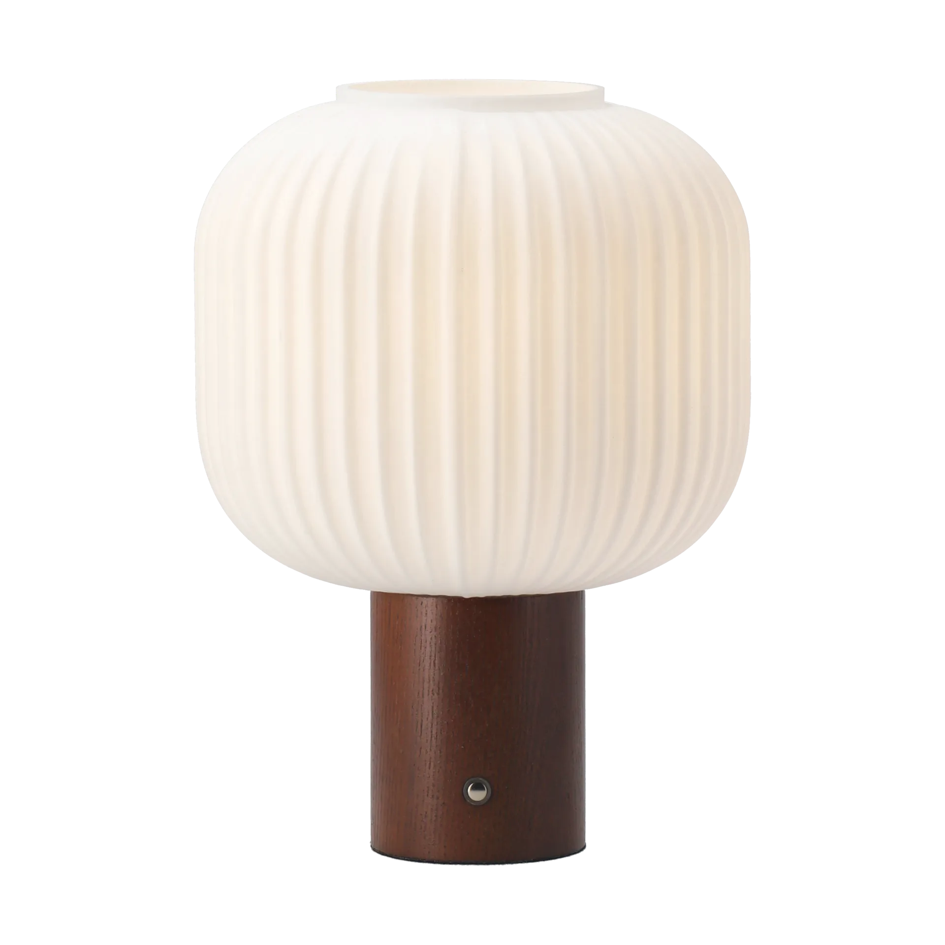 Fair portable table lamp, Frosted glass-dark stained ash Scandi Living