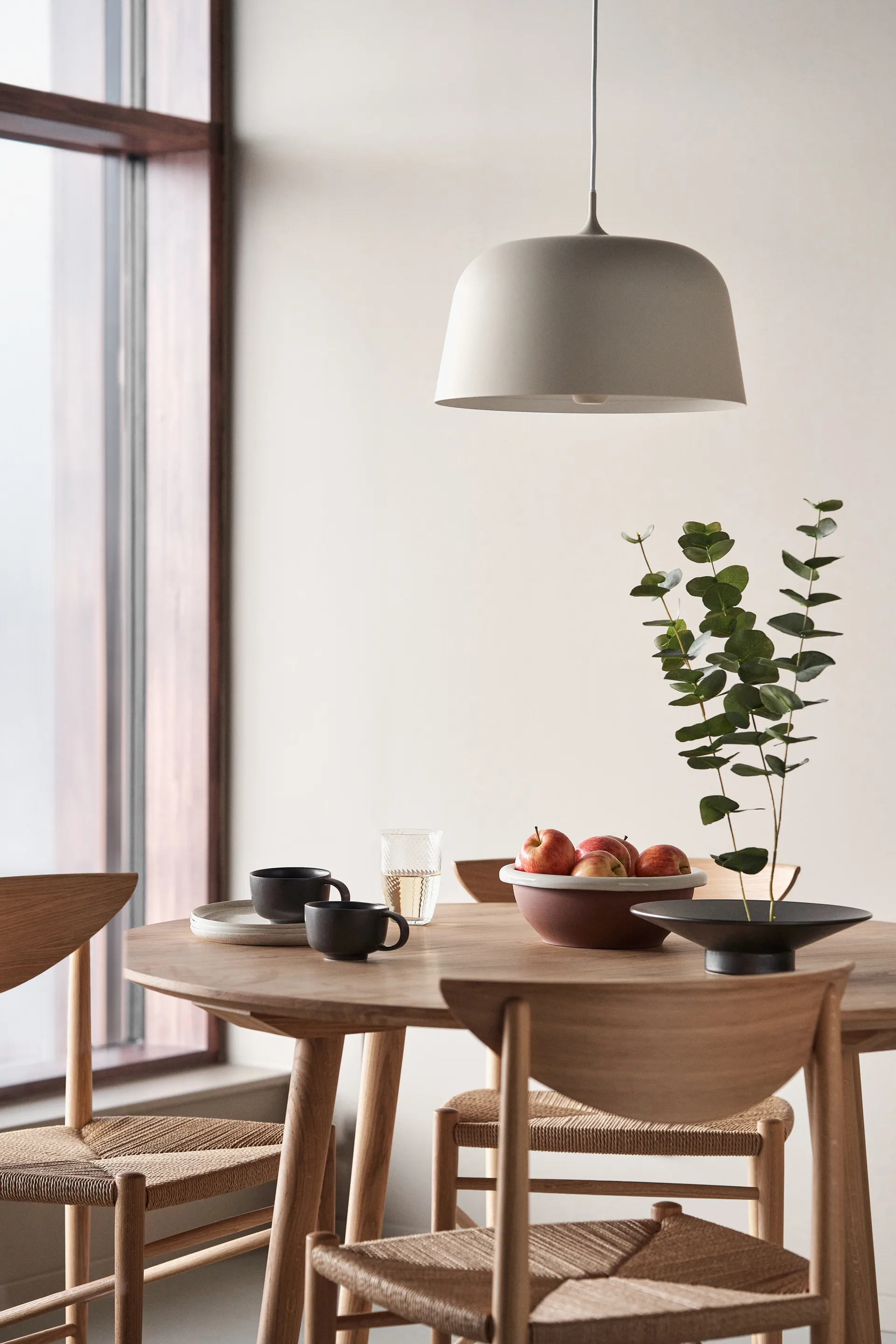 Halo taklampa Ø38 cm, Beige Scandi Living