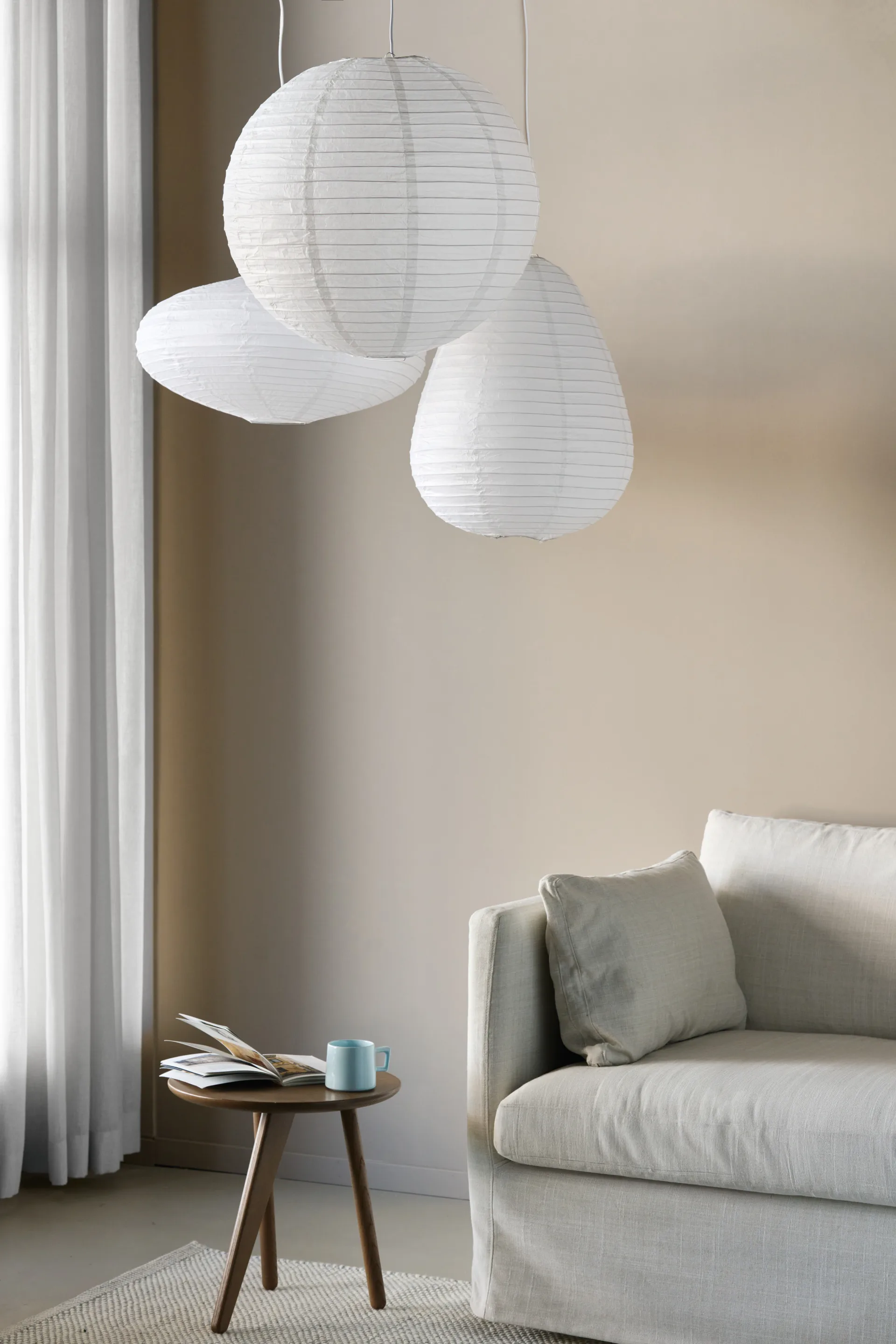 Lucent Leuchtenschirm Drop, Ø53 cm Scandi Living