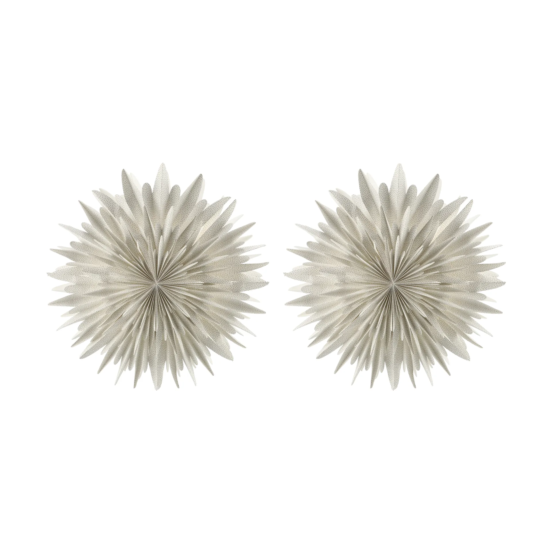 Luna Adventsstern Ø80 cm 2er-Pack - Weiß mit Punkten Scandi Living