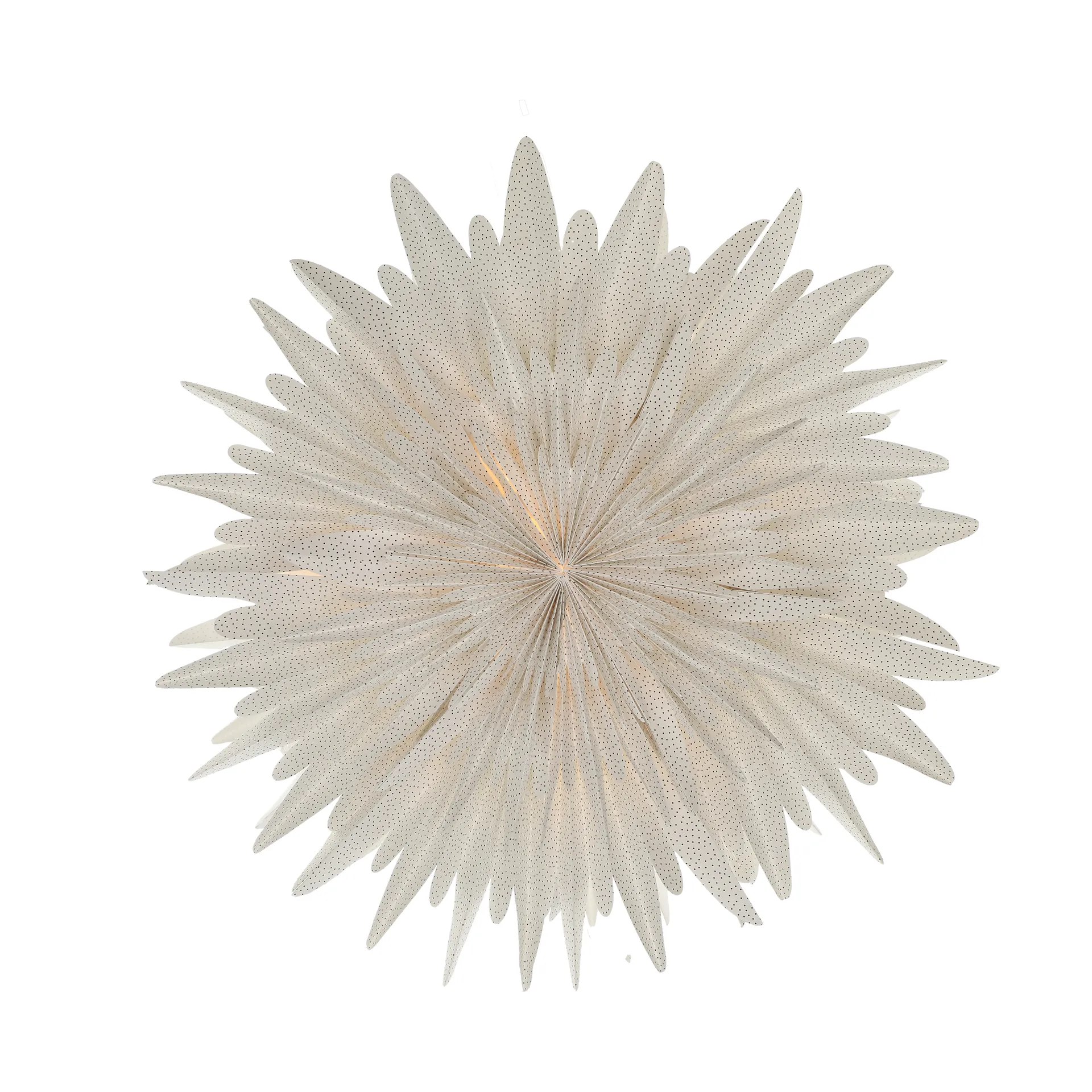 Luna adventsstjärna Ø80 cm 2-pack - Vit med prickar Scandi Living