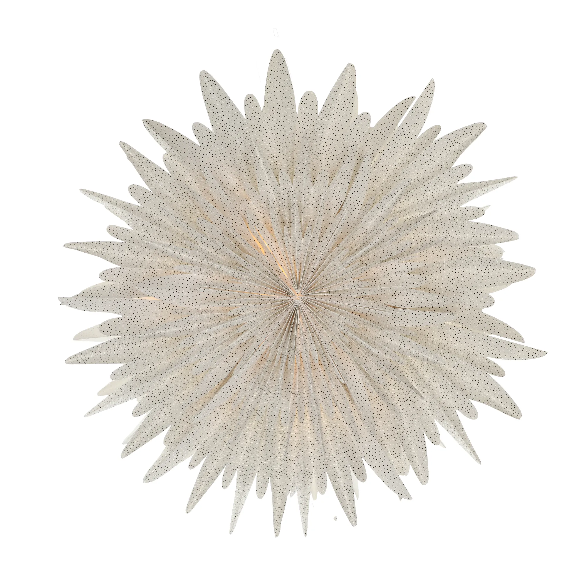 Luna adventsstjärna vit med prickar, 80 cm Scandi Living