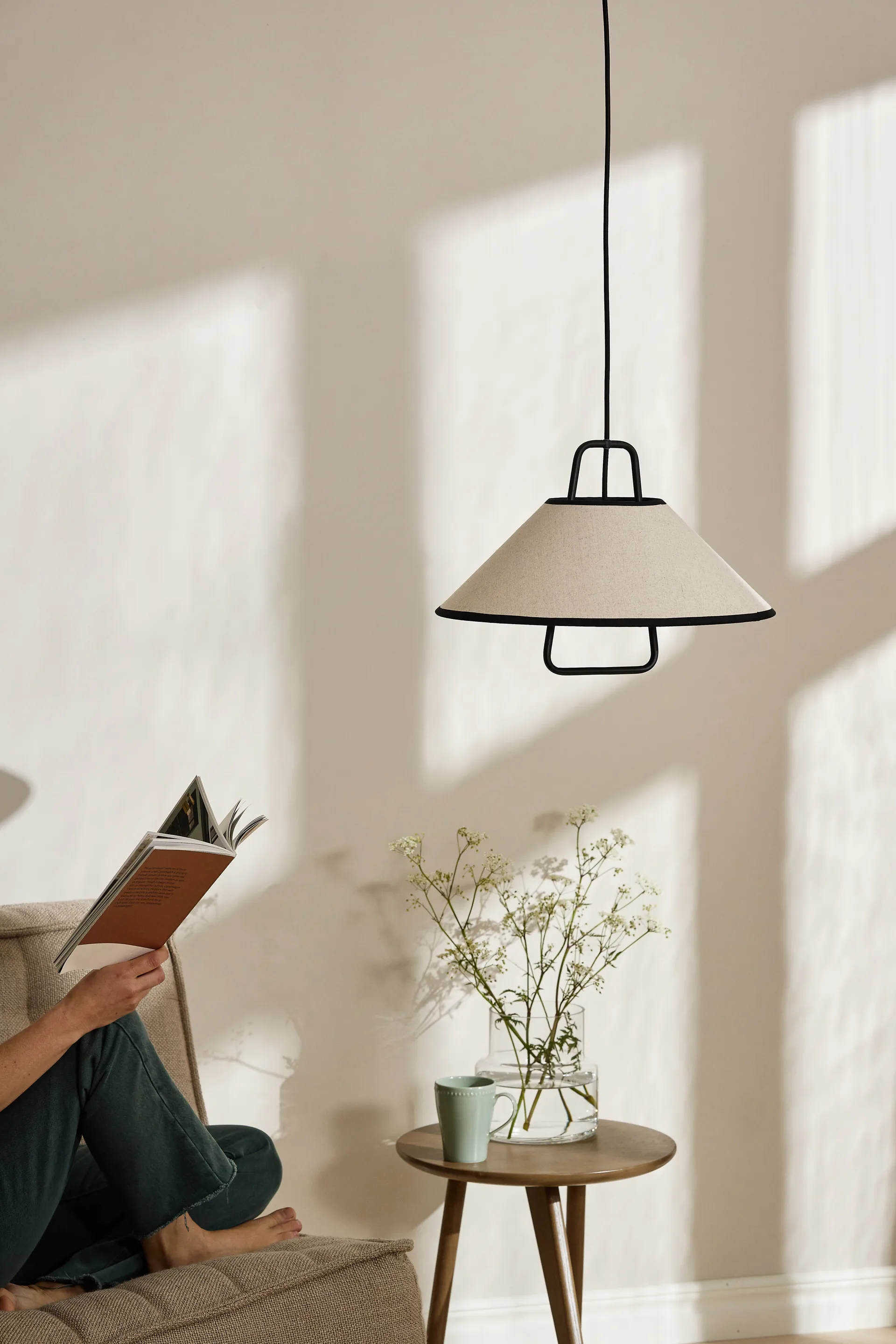 Moss pendant Ø42 cm, Beige Scandi Living