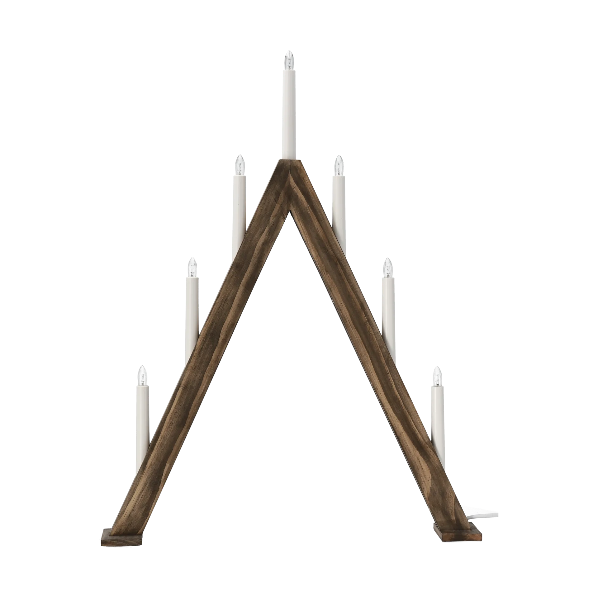 Nord adentsljusstake 60 cm, Mörkbetsad Scandi Living