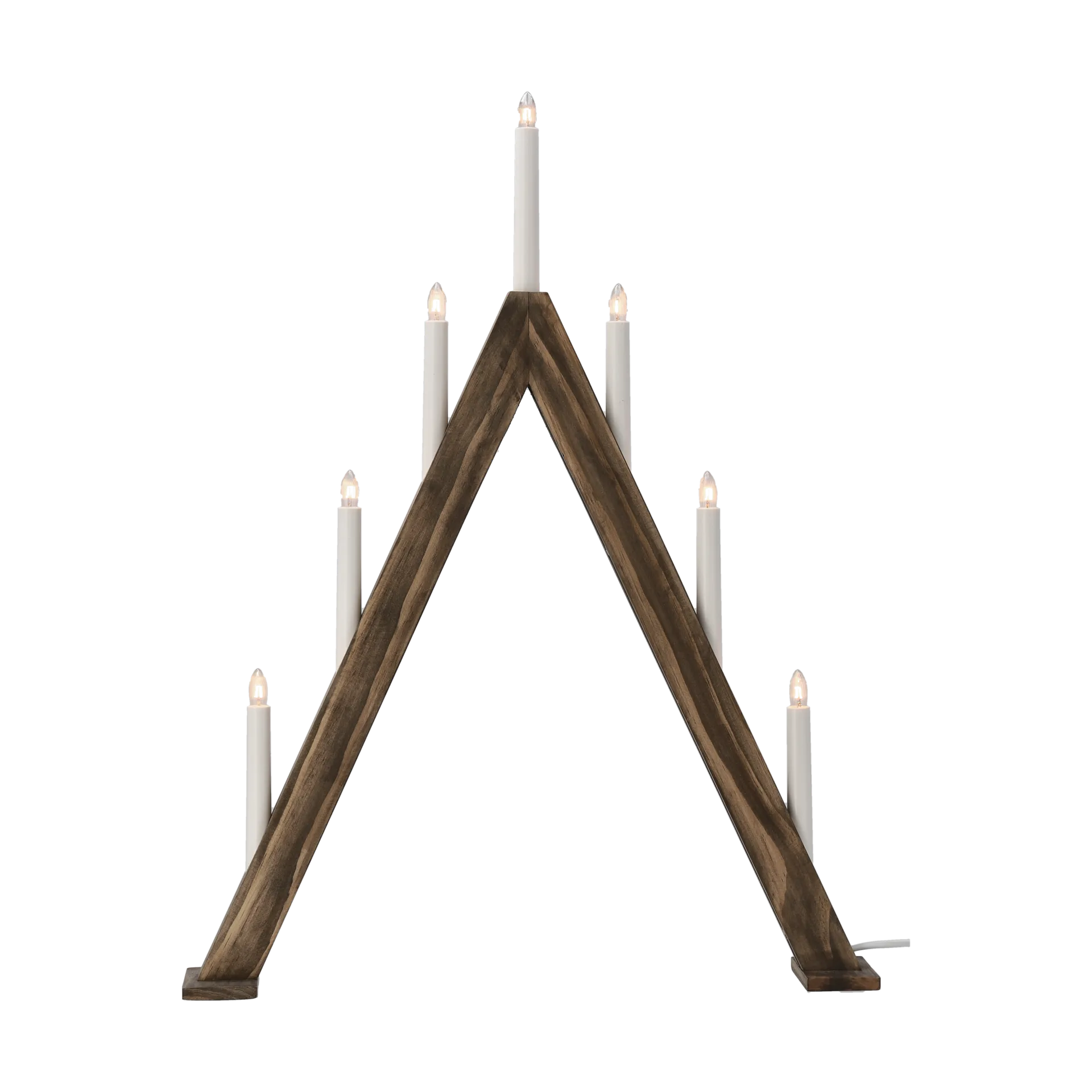 Nord advent candelabra 60 cm, Dark stained Scandi Living