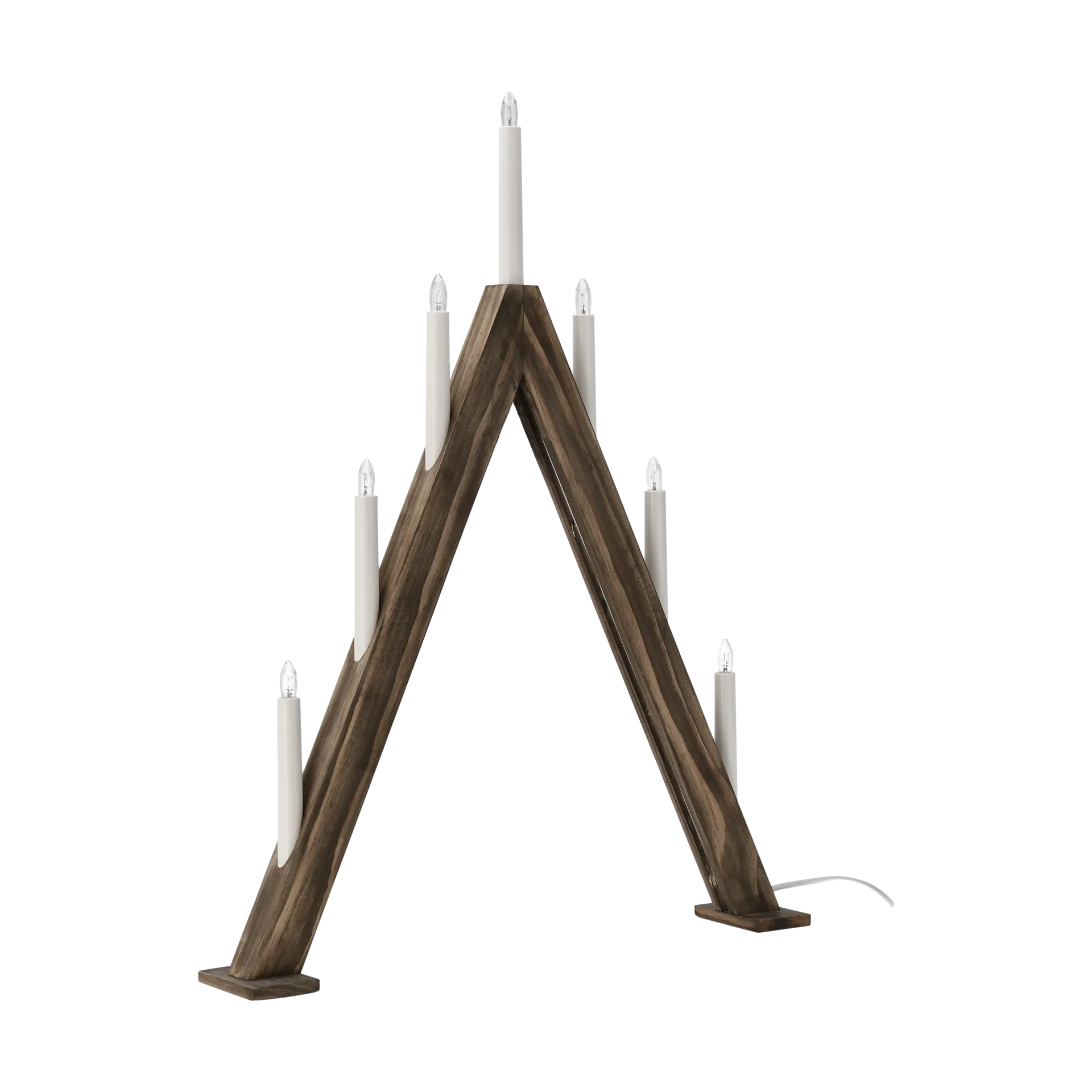 Nord advent candelabra 60 cm, Dark stained Scandi Living