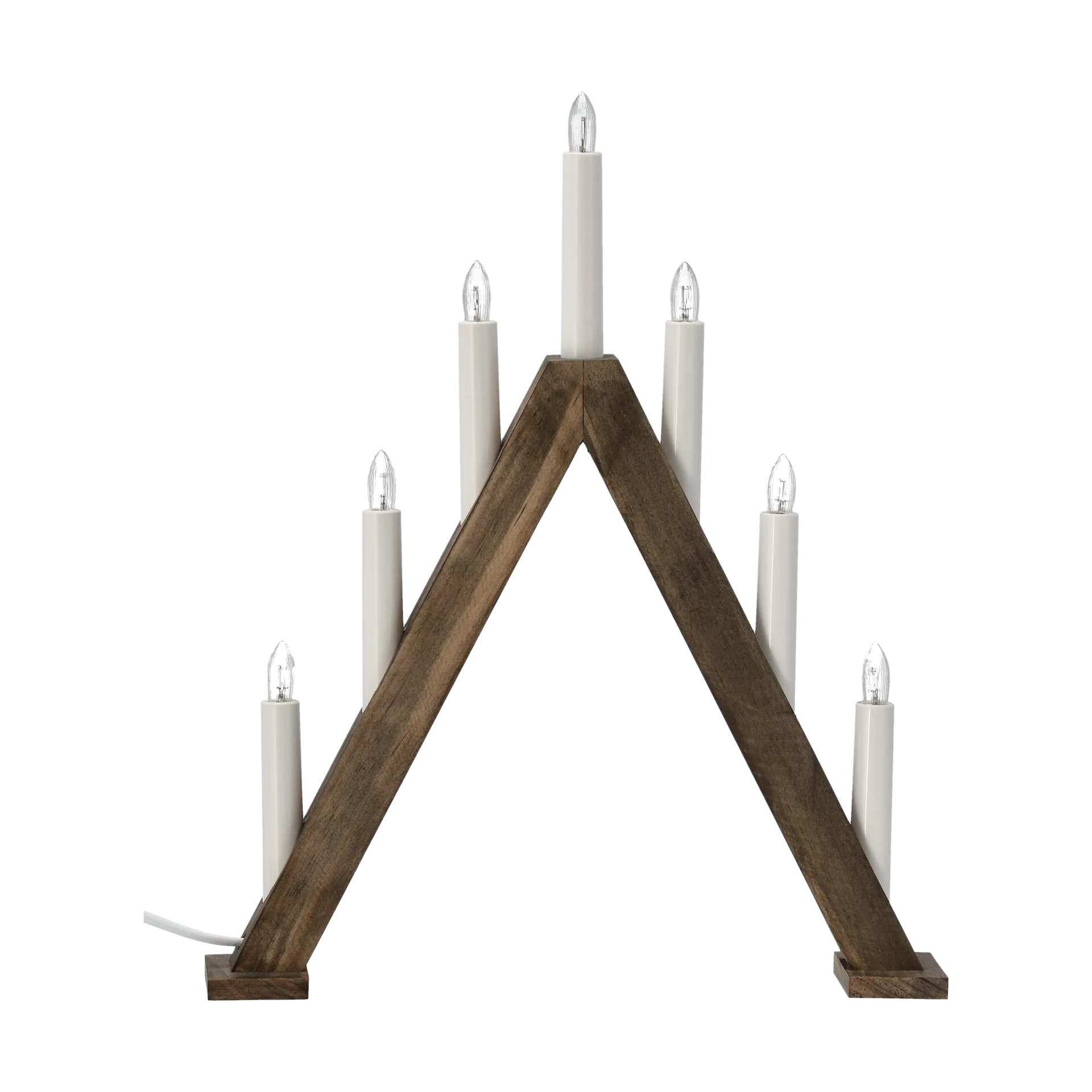 Nord advent candlestick 40 cm, Dark stained Scandi Living