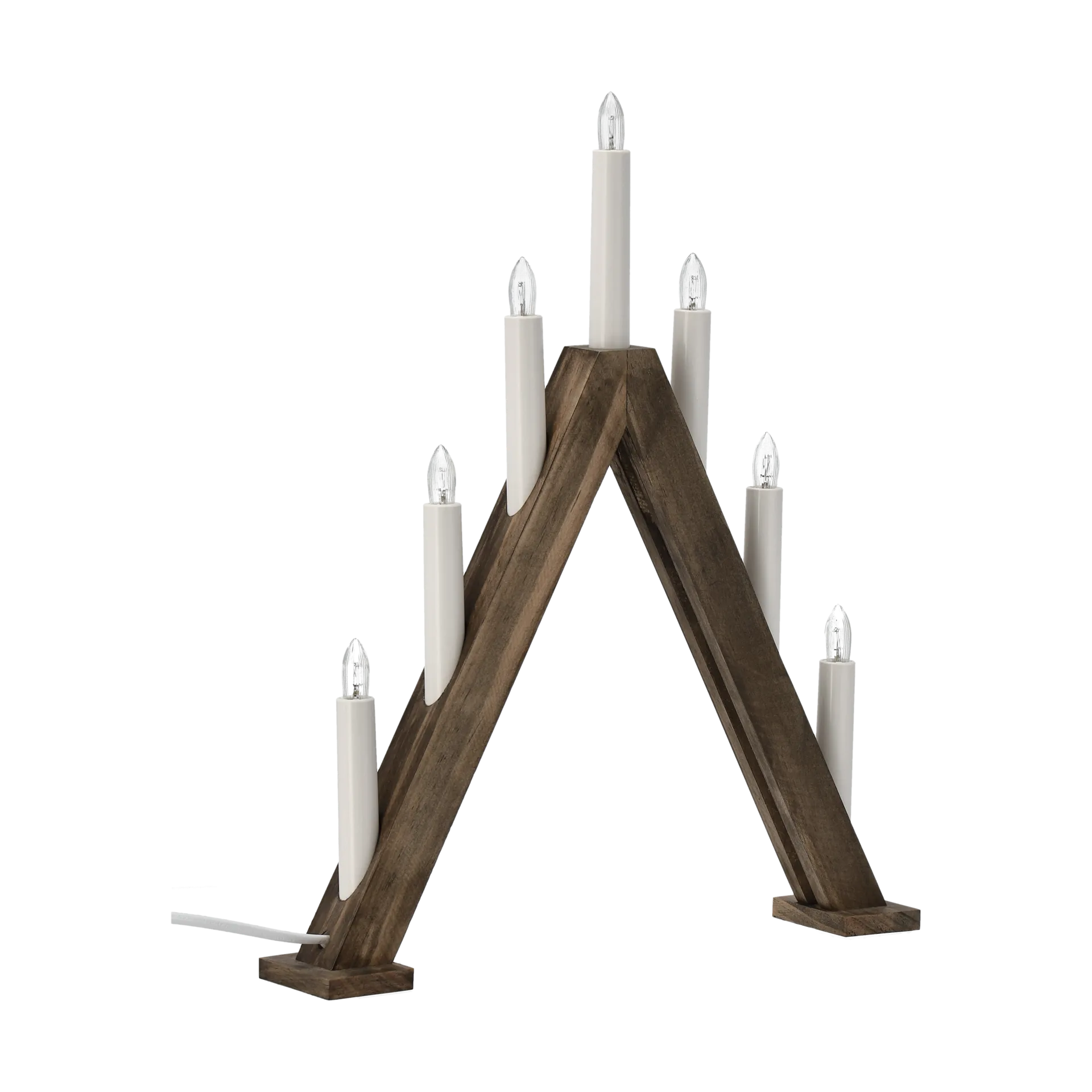 Nord advent candlestick 40 cm, Dark stained Scandi Living