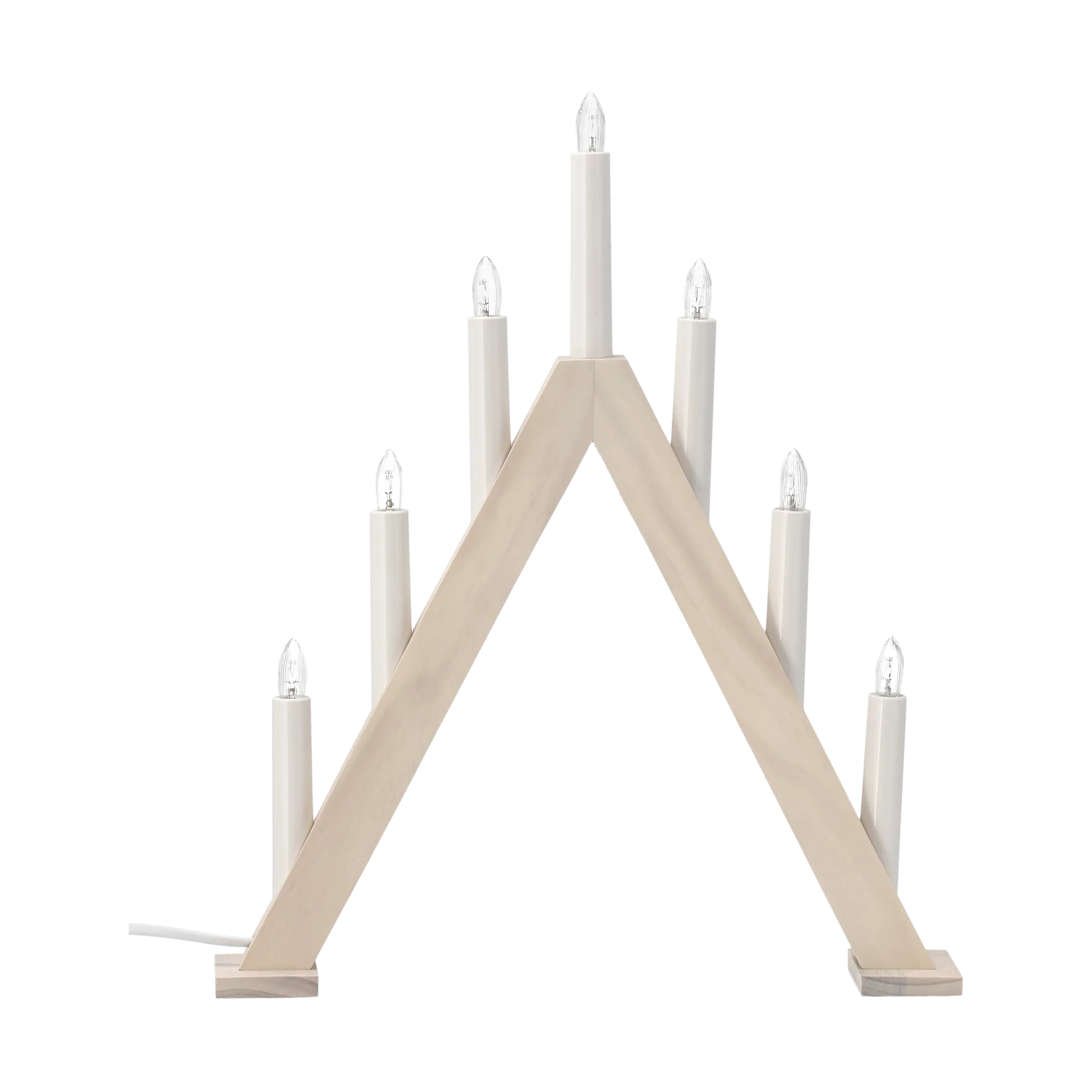 Nord advent candlestick 40 cm, White stained Scandi Living