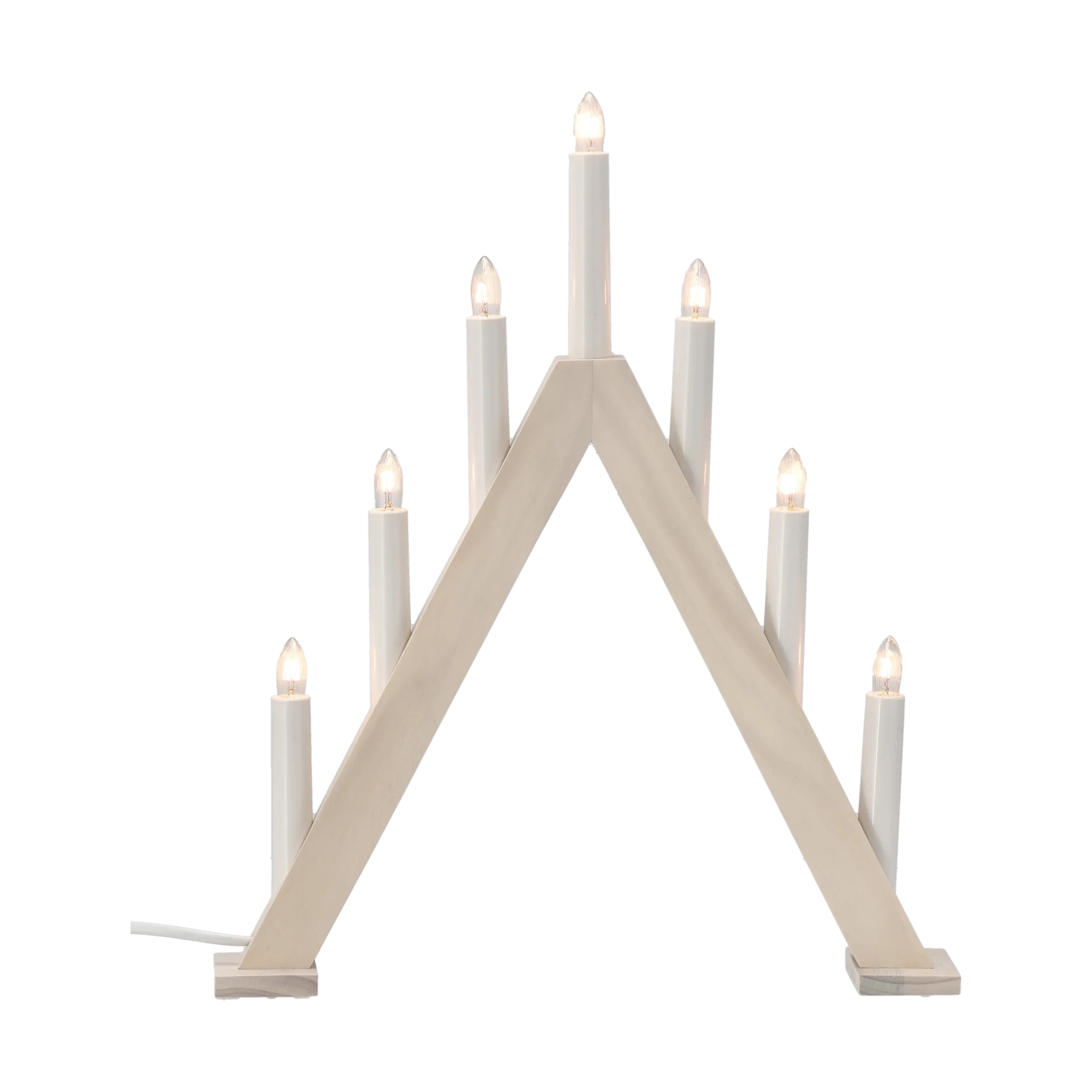Nord advent candlestick 40 cm, White stained Scandi Living
