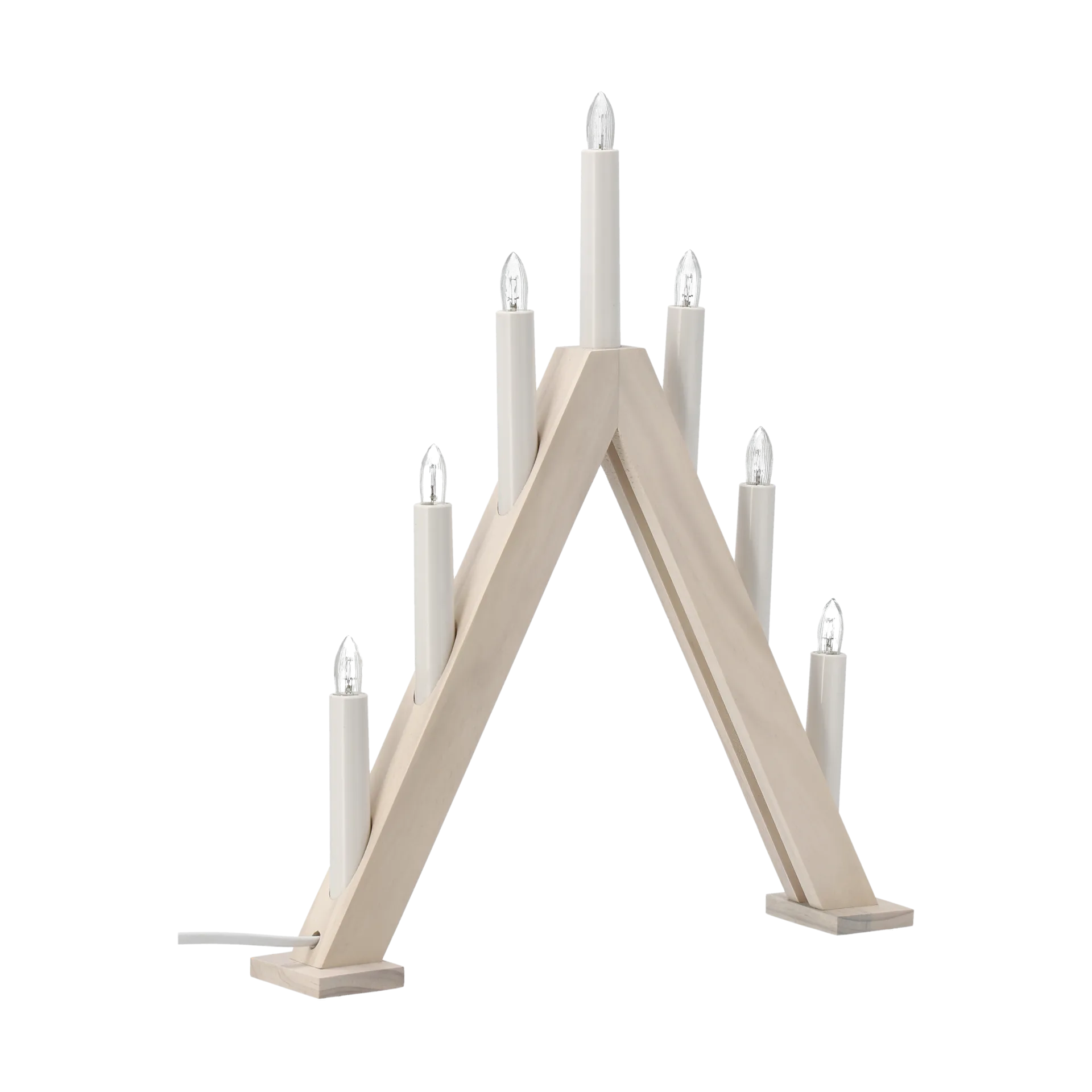 Nord advent candlestick 40 cm, White stained Scandi Living